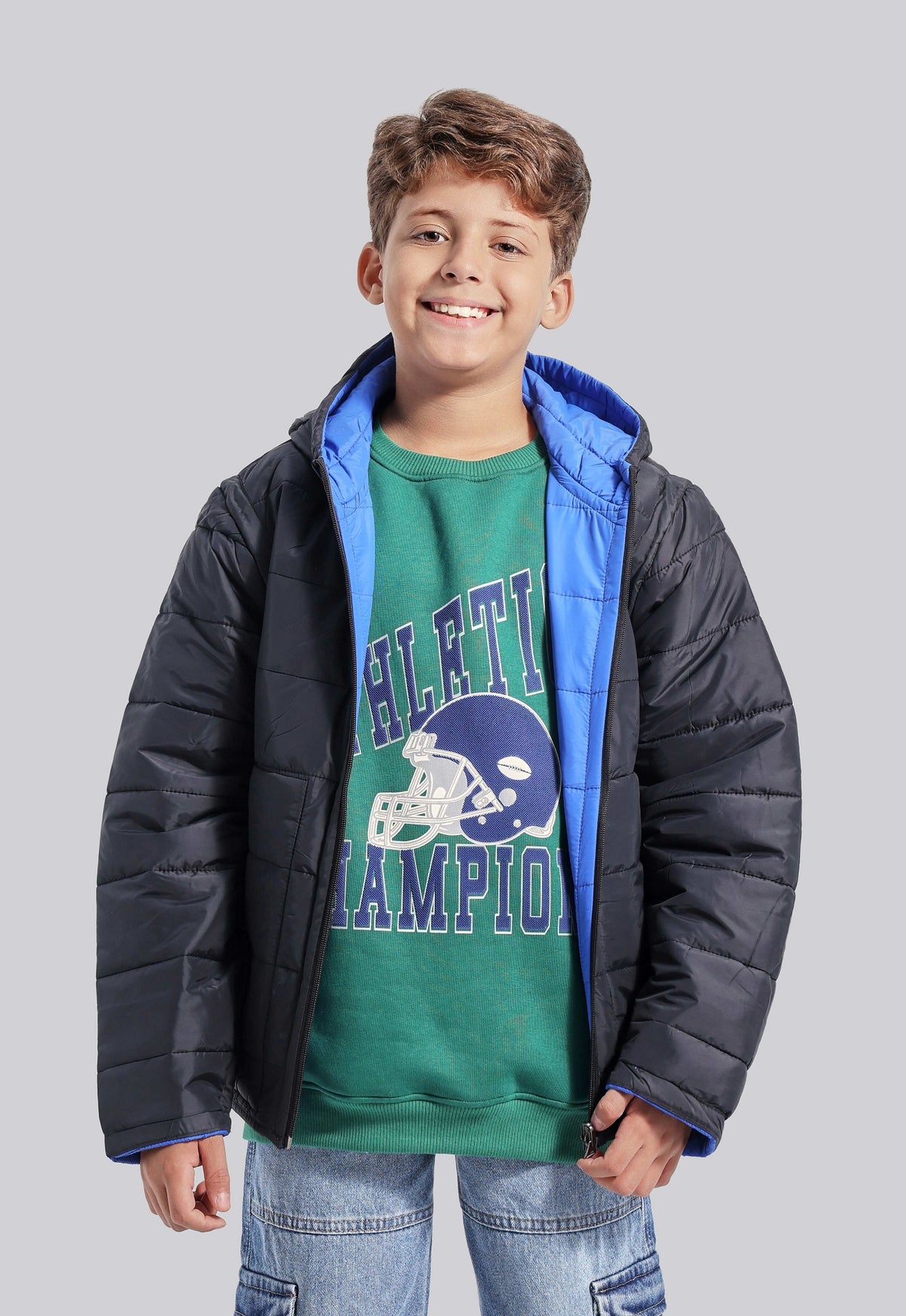 Kids Double Face Casual Jacket