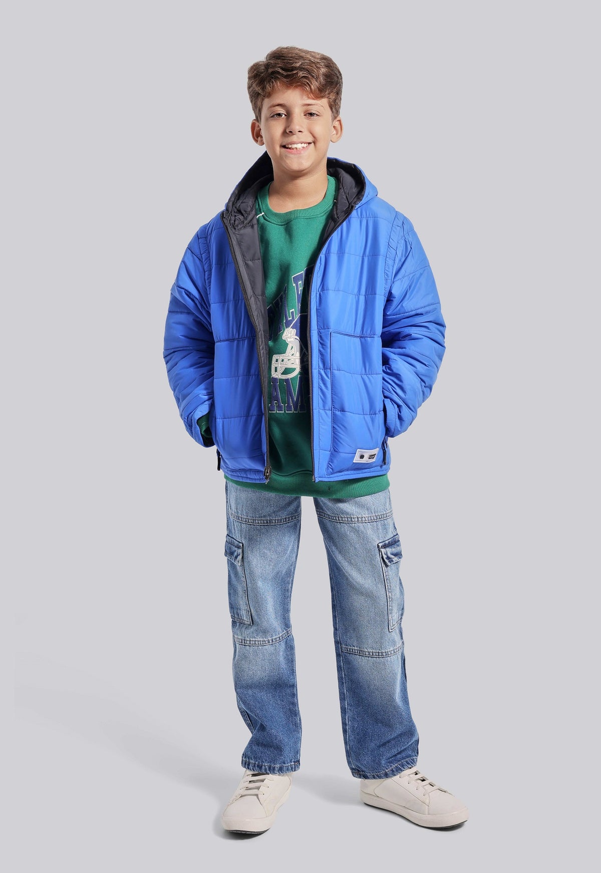 Kids Double Face Casual Jacket
