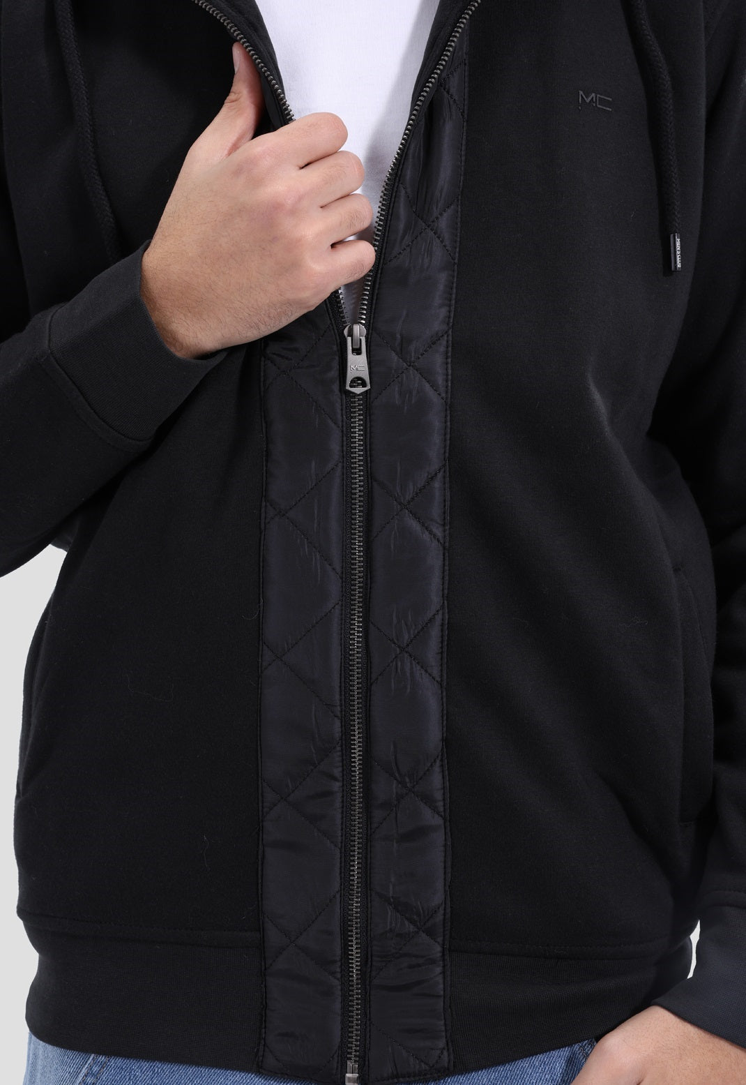 Full Zipper Printed Sweatshirt