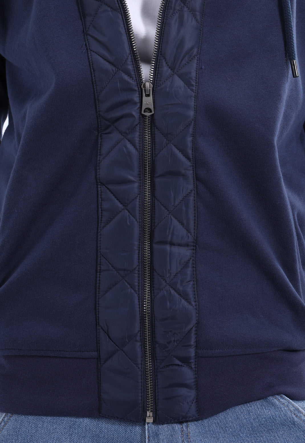 Full Zipper Printed Sweatshirt