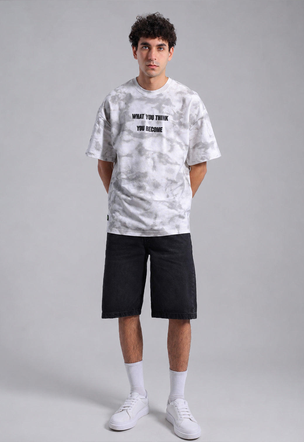 Crew Neck Over Size Printed T-shirt