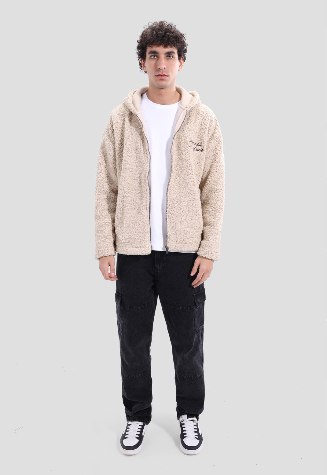 Full Zipper fur Sweatshirt