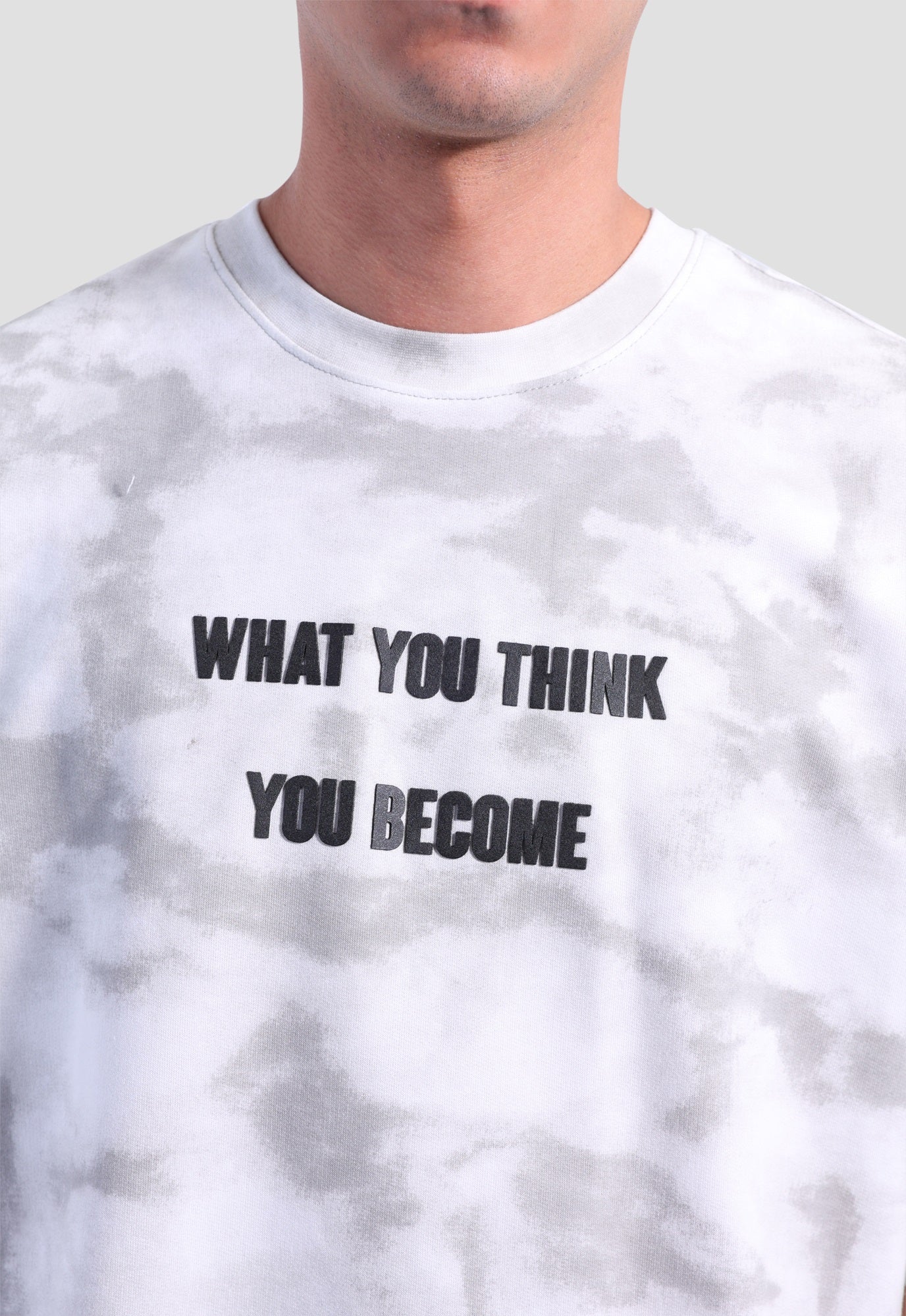 Crew Neck Over Size Printed T-shirt