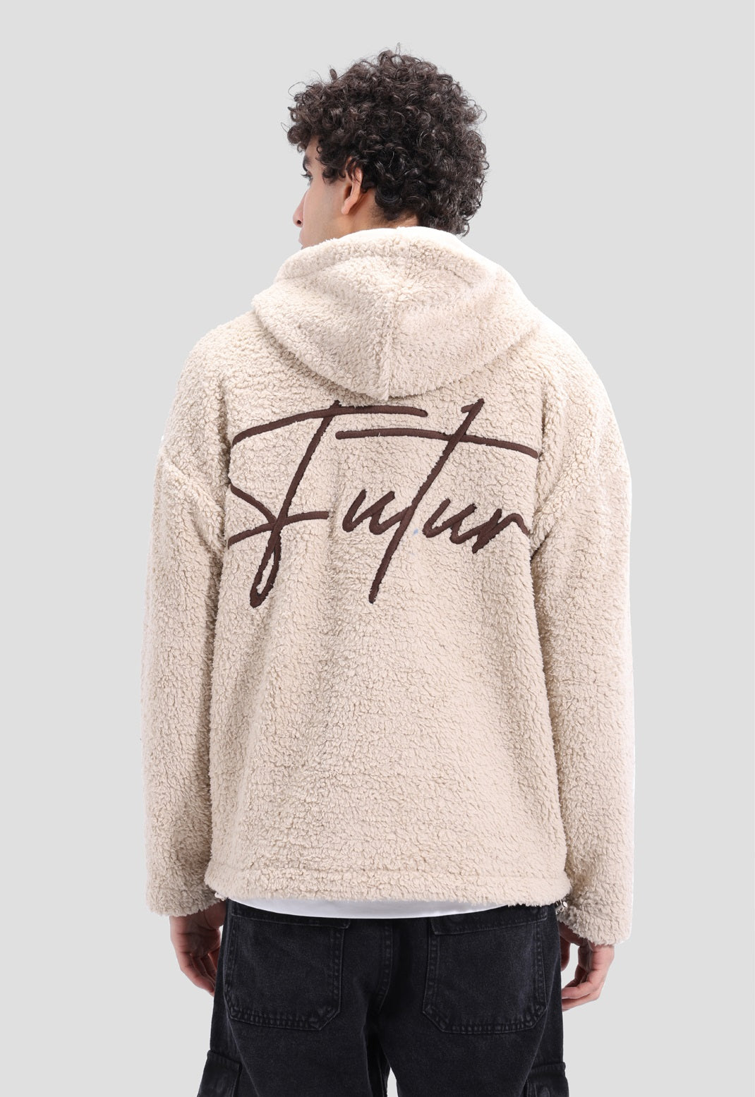 Full Zipper fur Sweatshirt