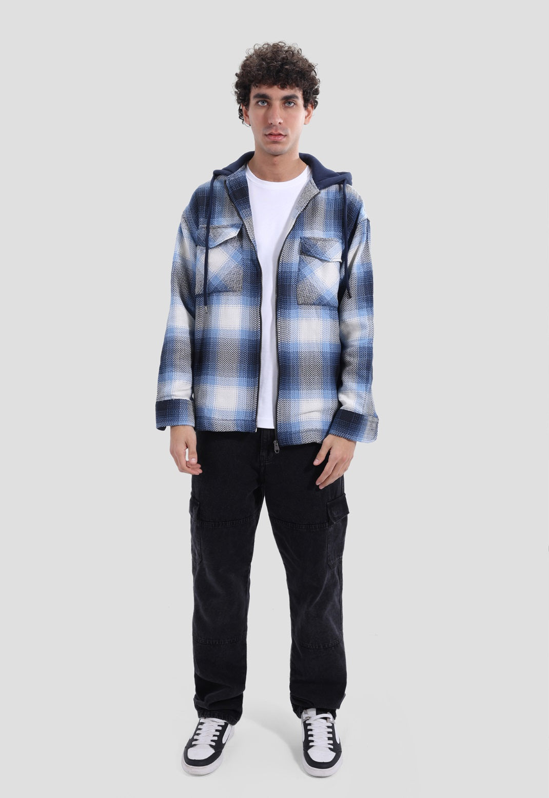 Checked SLIM FIT Over Shirt