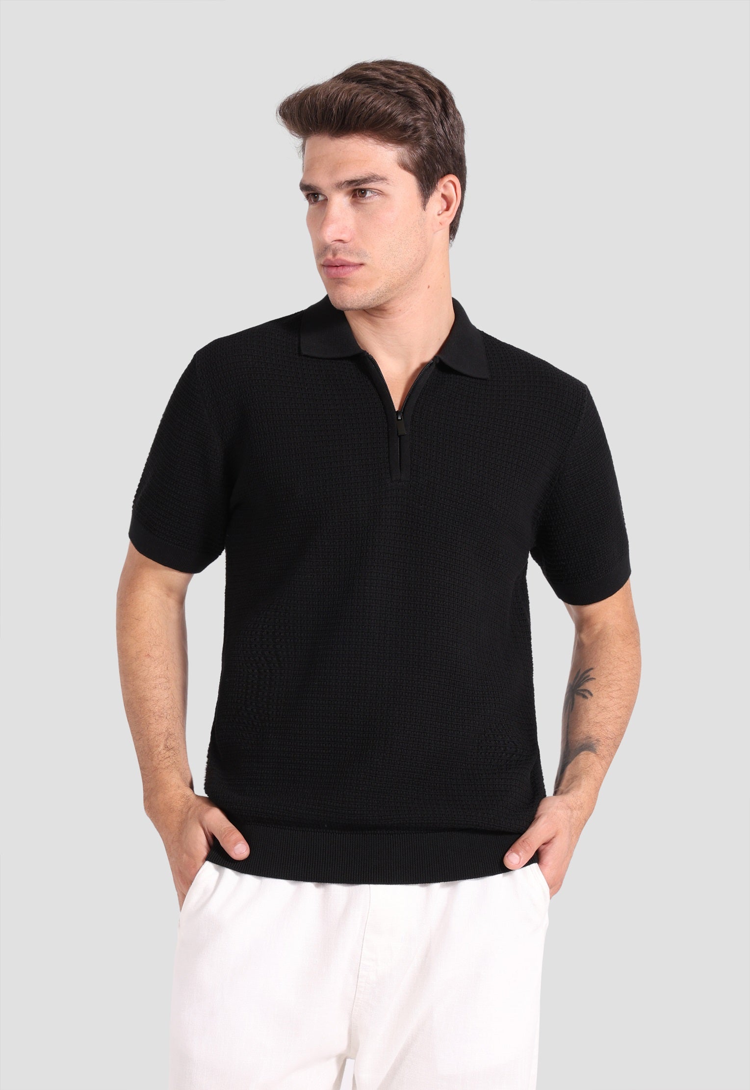 Regular Knitted Fit Polo Shirt