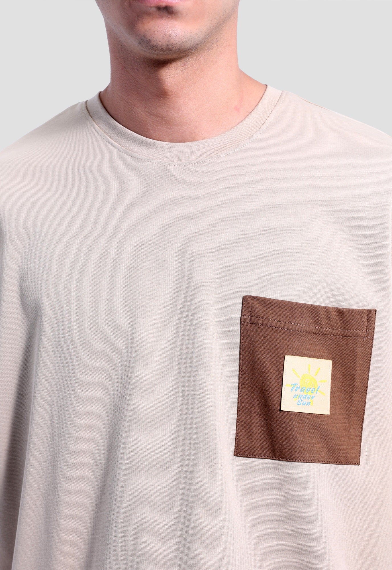 Crew Neck Over Size Printed T-shirt
