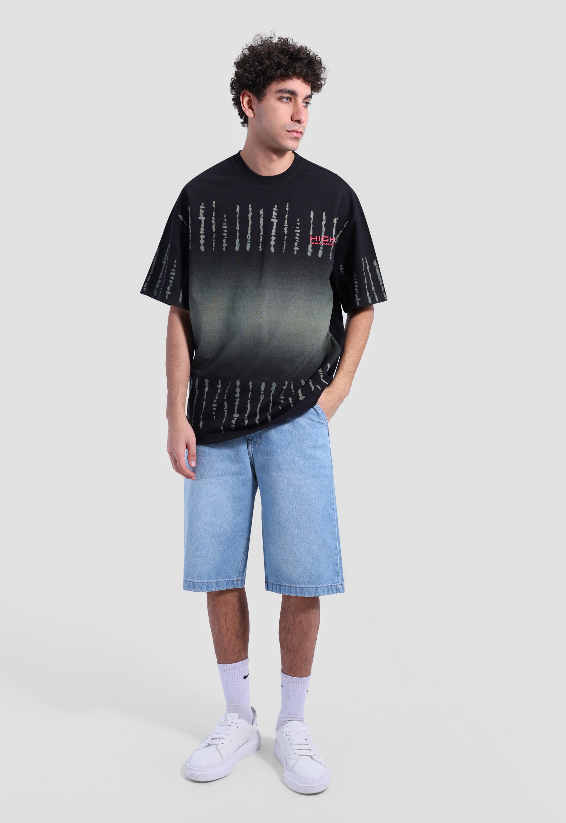 Crew Neck Over Size Printed T-shirt