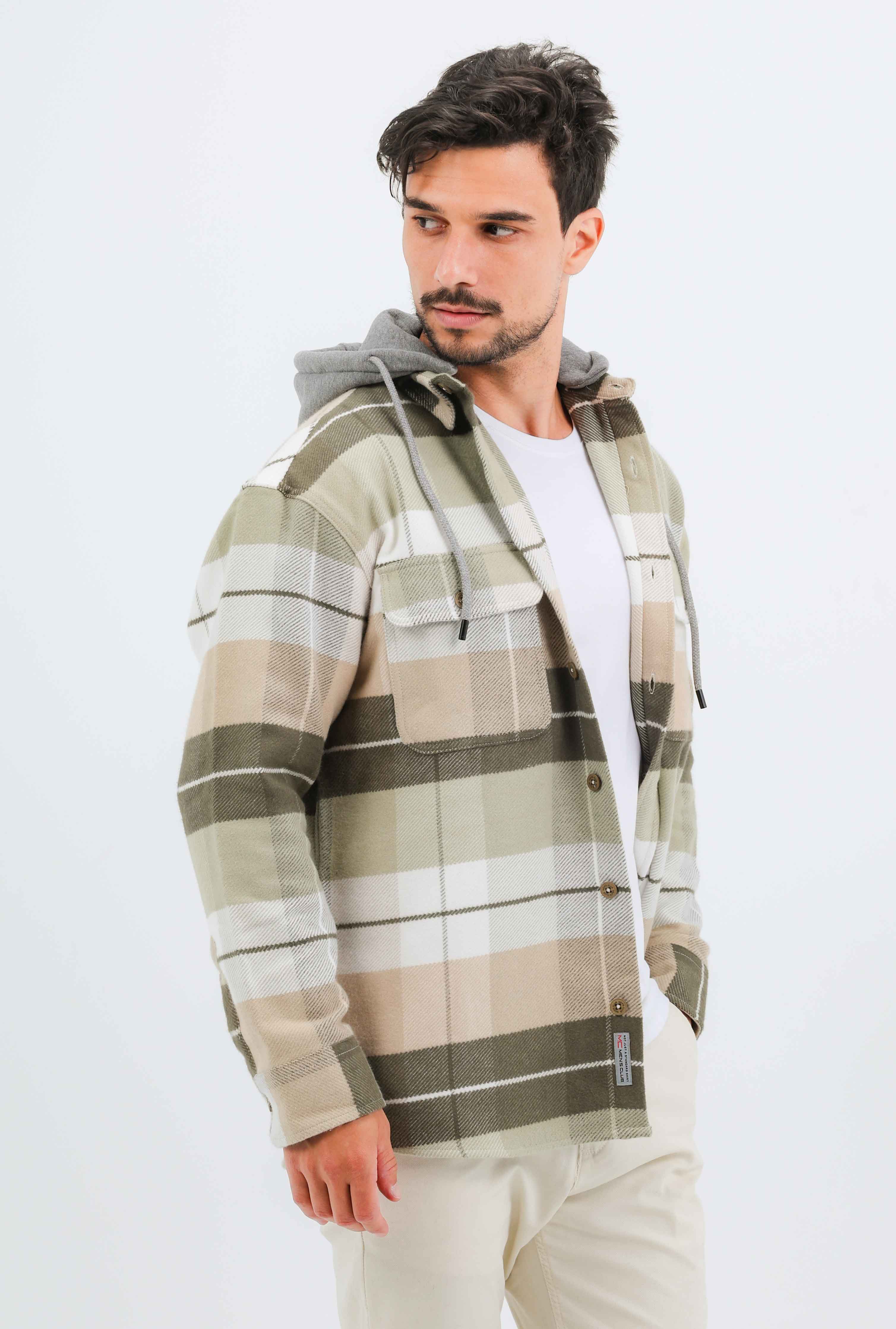 Checked Over Size Shirt