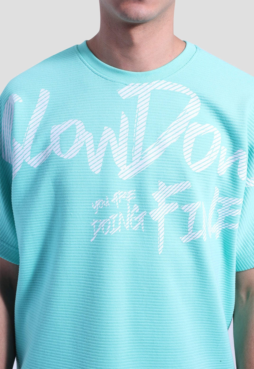 Crew Neck Over Size Printed T-shirt