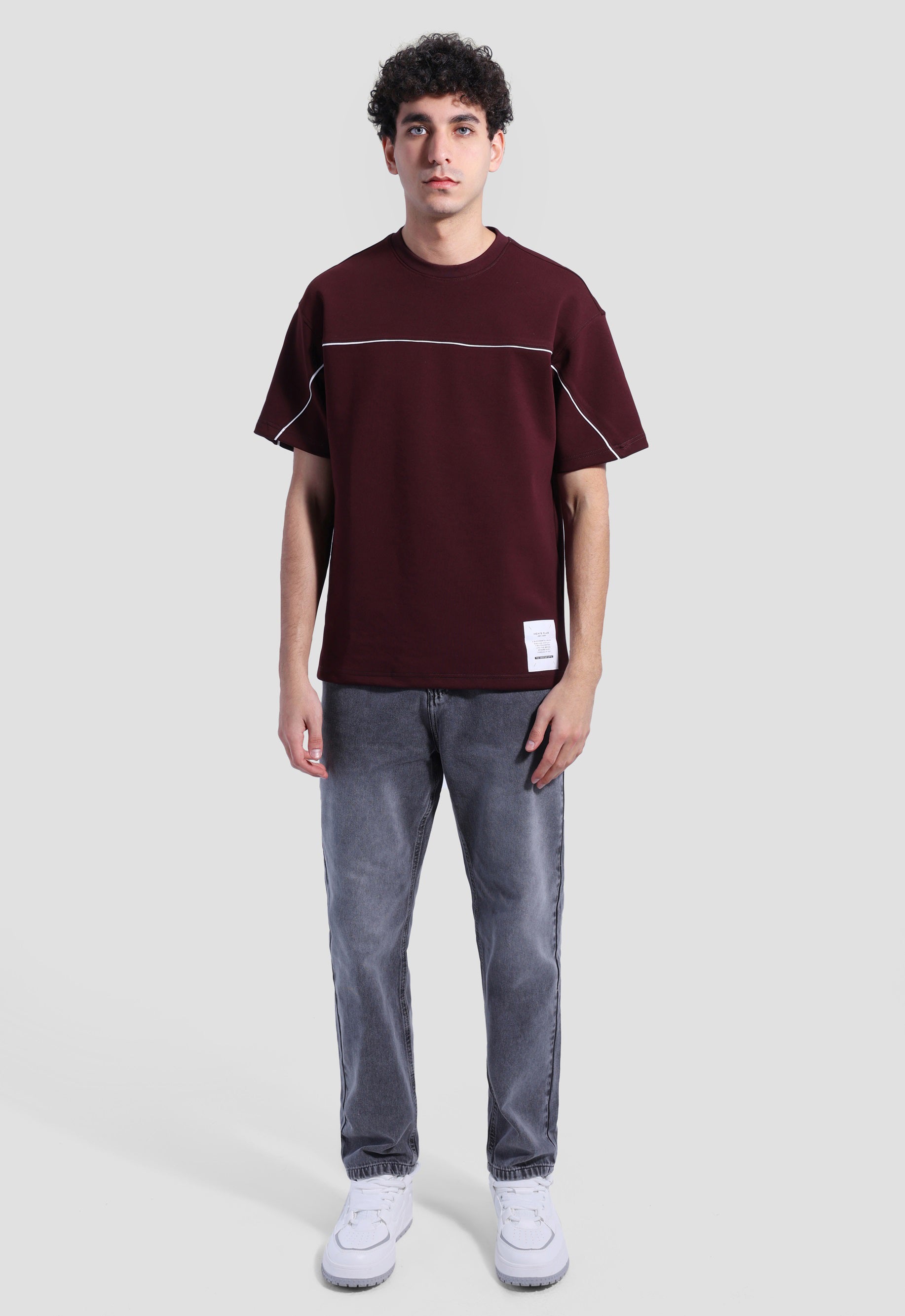 Crew Neck Over Size Printed T-shirt