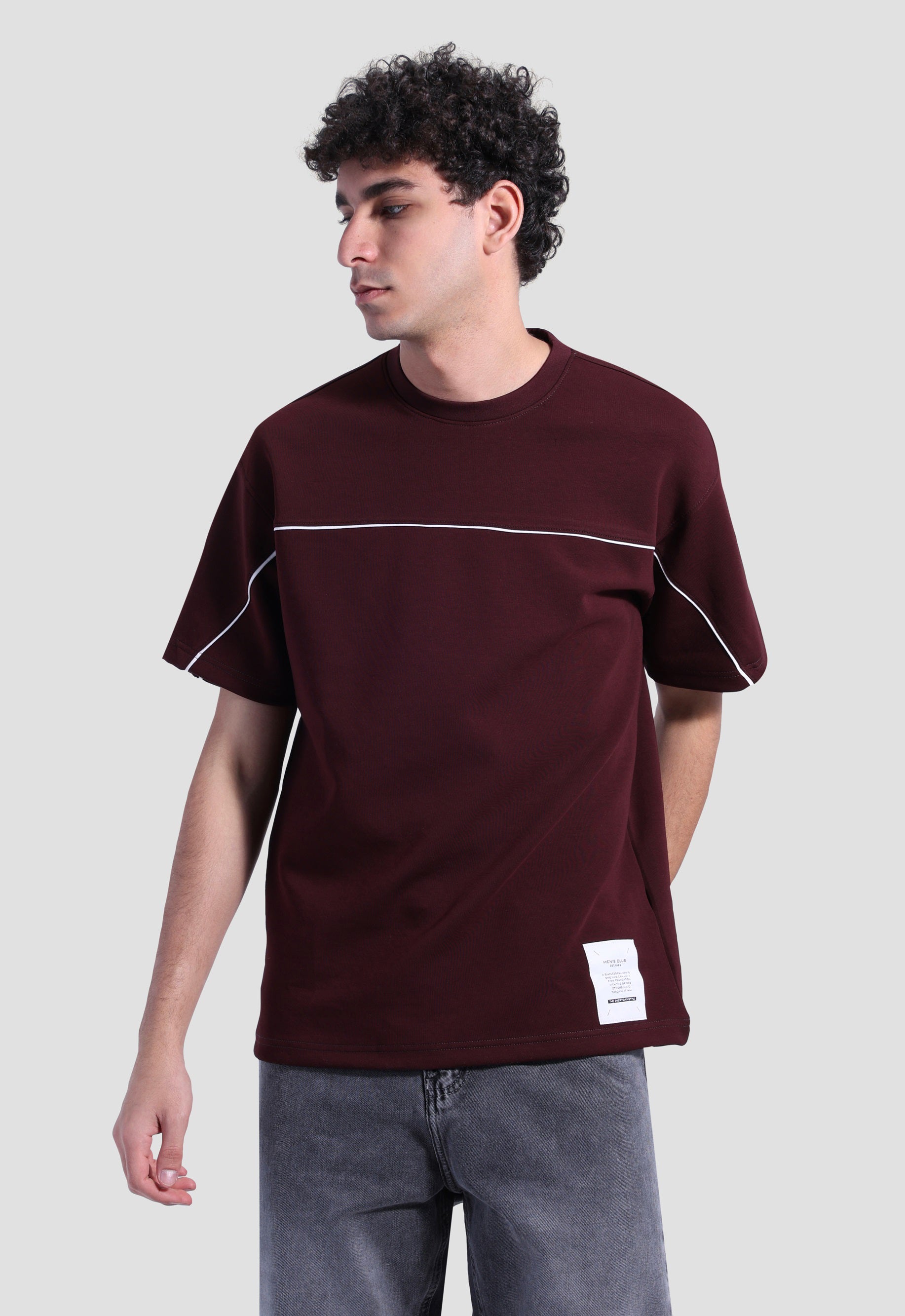 Crew Neck Over Size Printed T-shirt