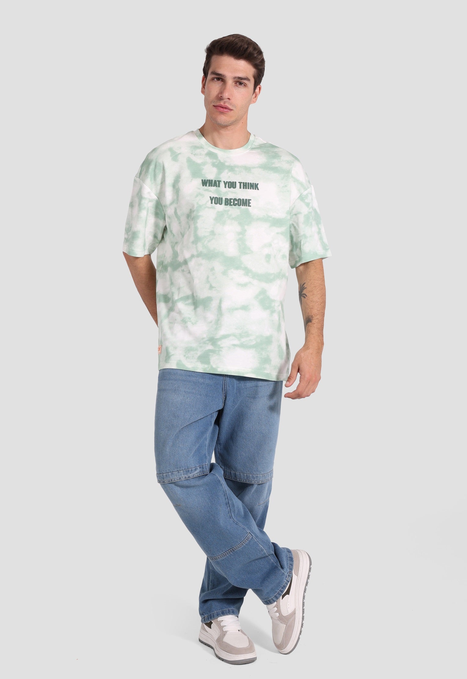 over size printed t-shirt