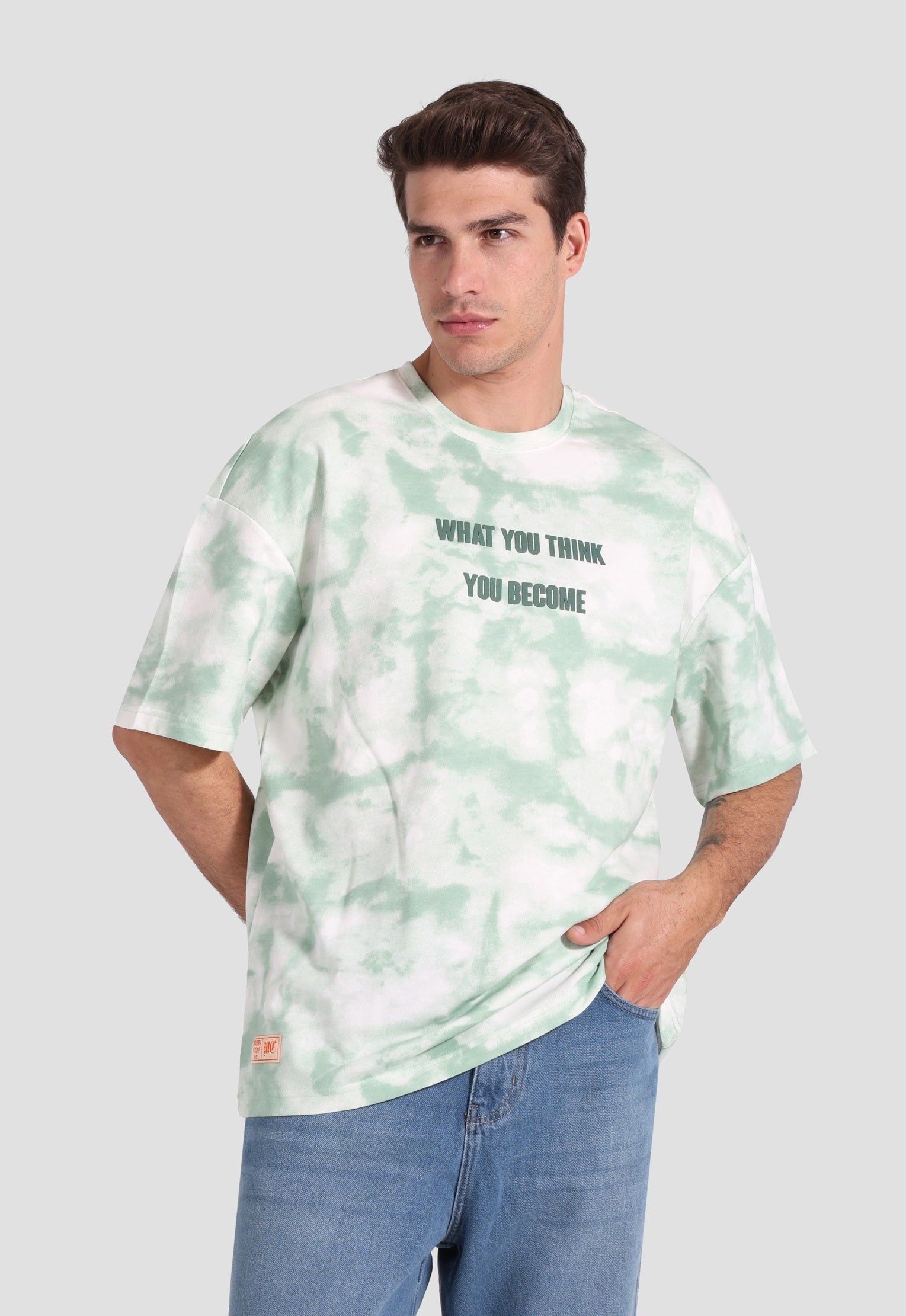 over size printed t-shirt