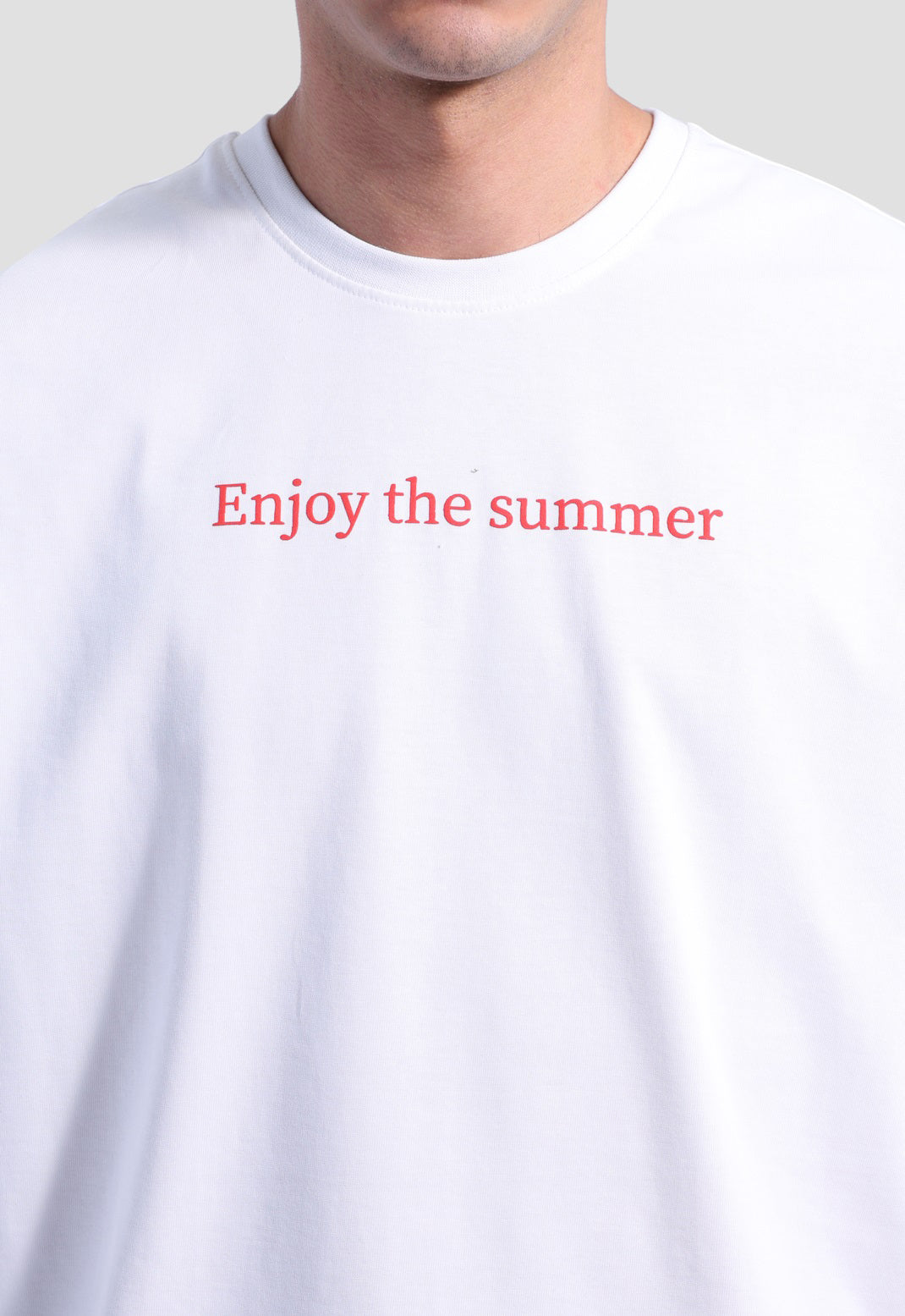 Crew Neck Over Size Printed T-shirt