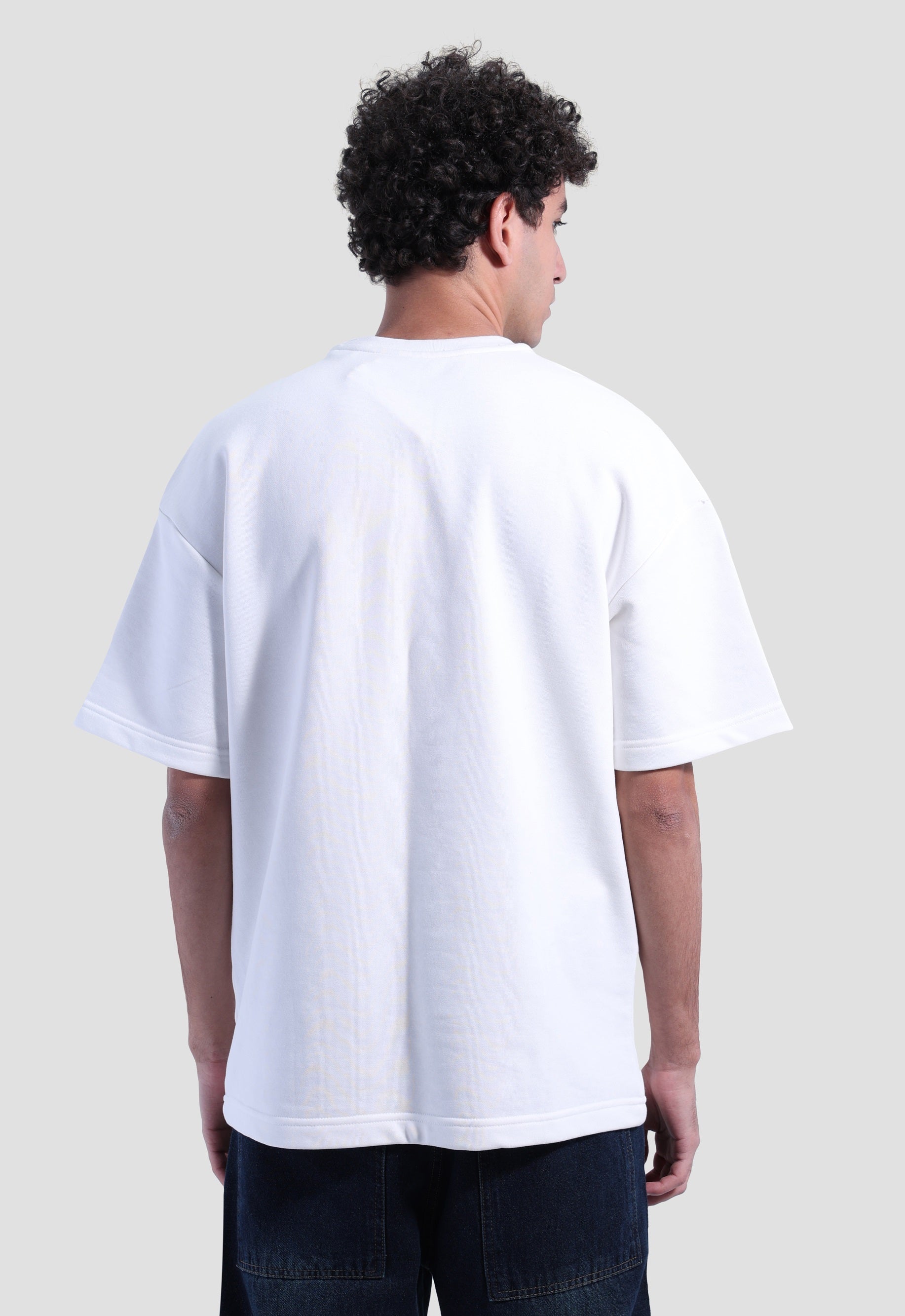 Crew Neck Over Size Printed T-shirt