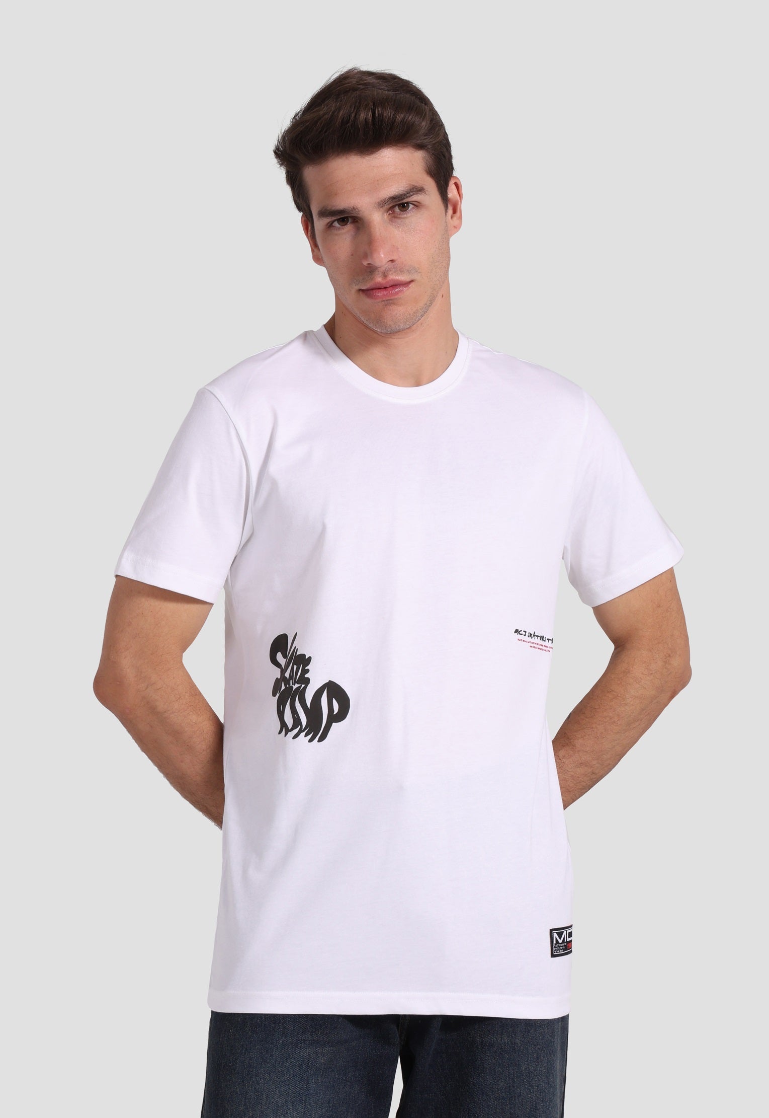 off-white crew neck printed t-shirt