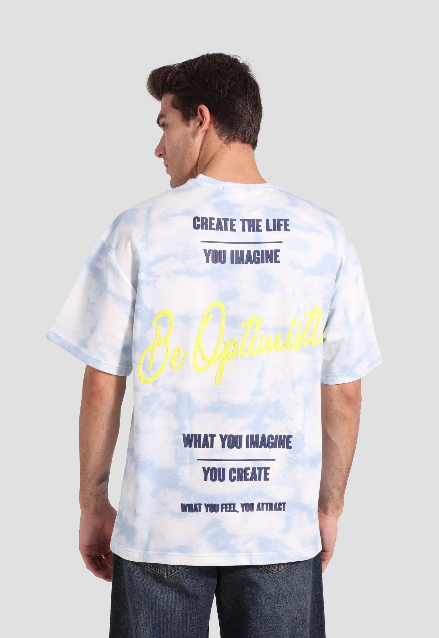 over size printed t-shirt