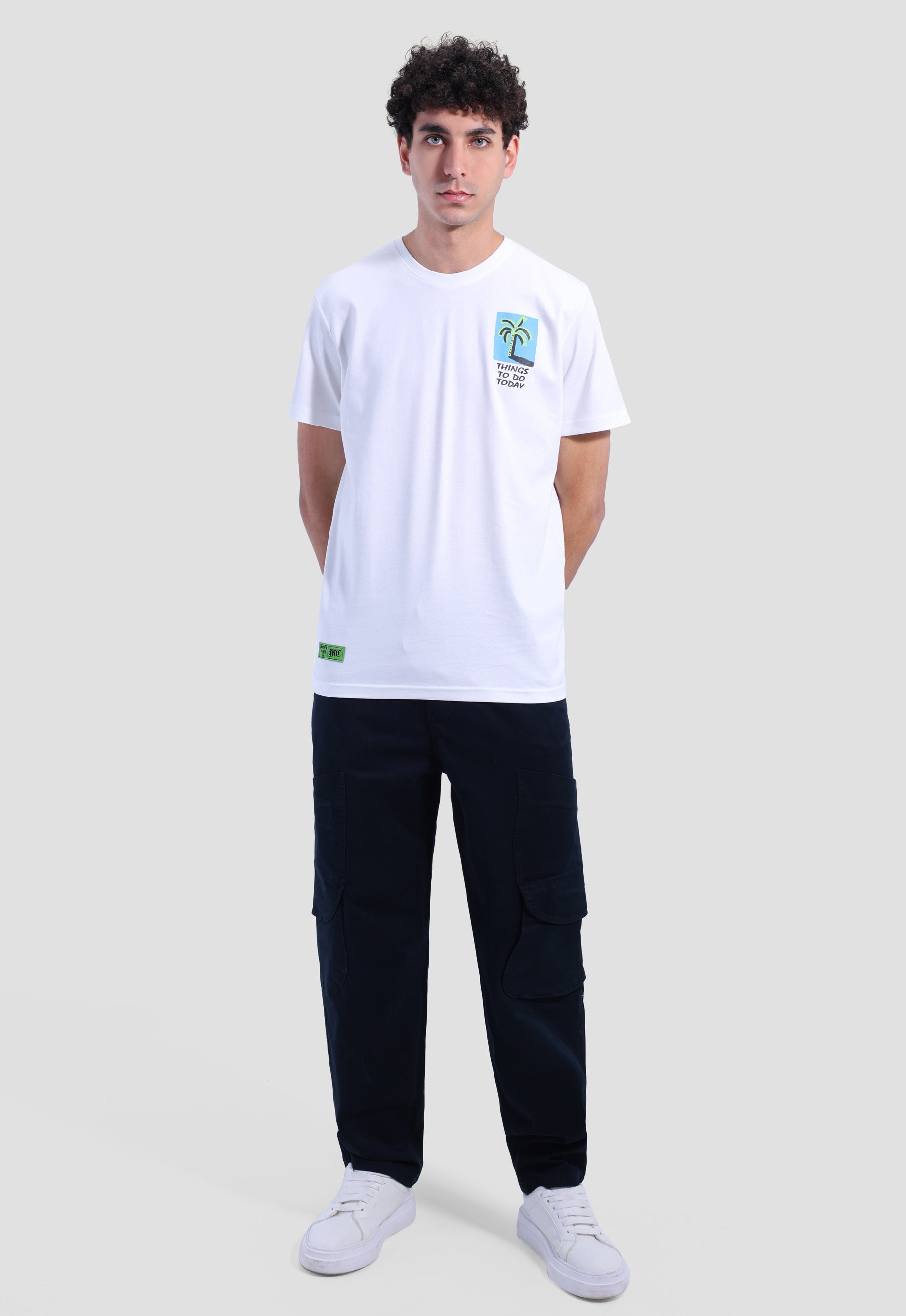 Crew Neck Over Size Printed T-shirt
