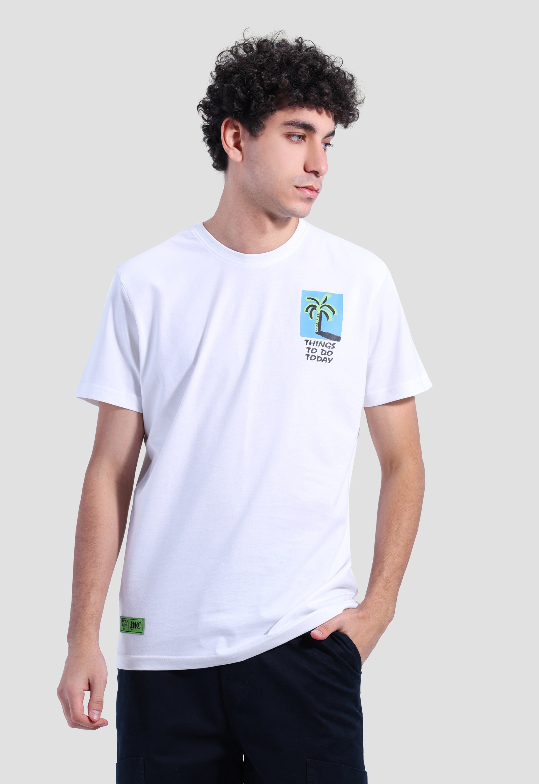 Crew Neck Over Size Printed T-shirt
