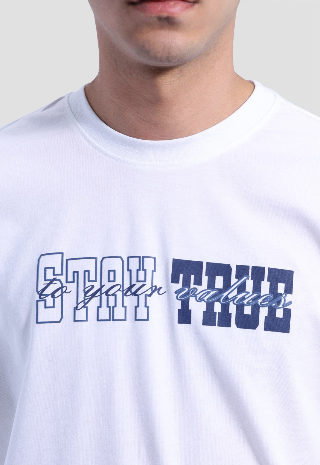Crew Neck Over Size Printed T-shirt