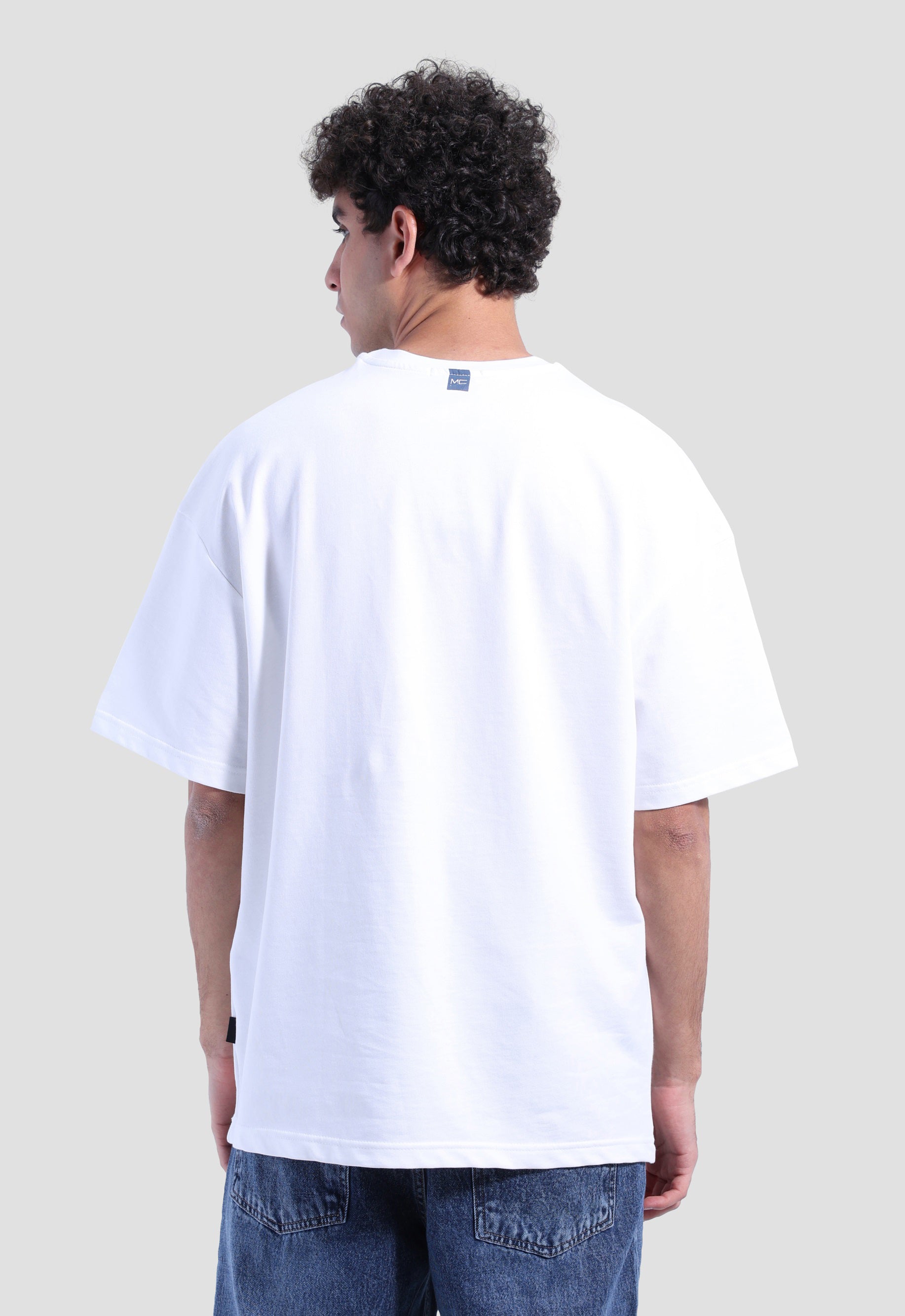 Crew Neck Over Size Printed T-shirt