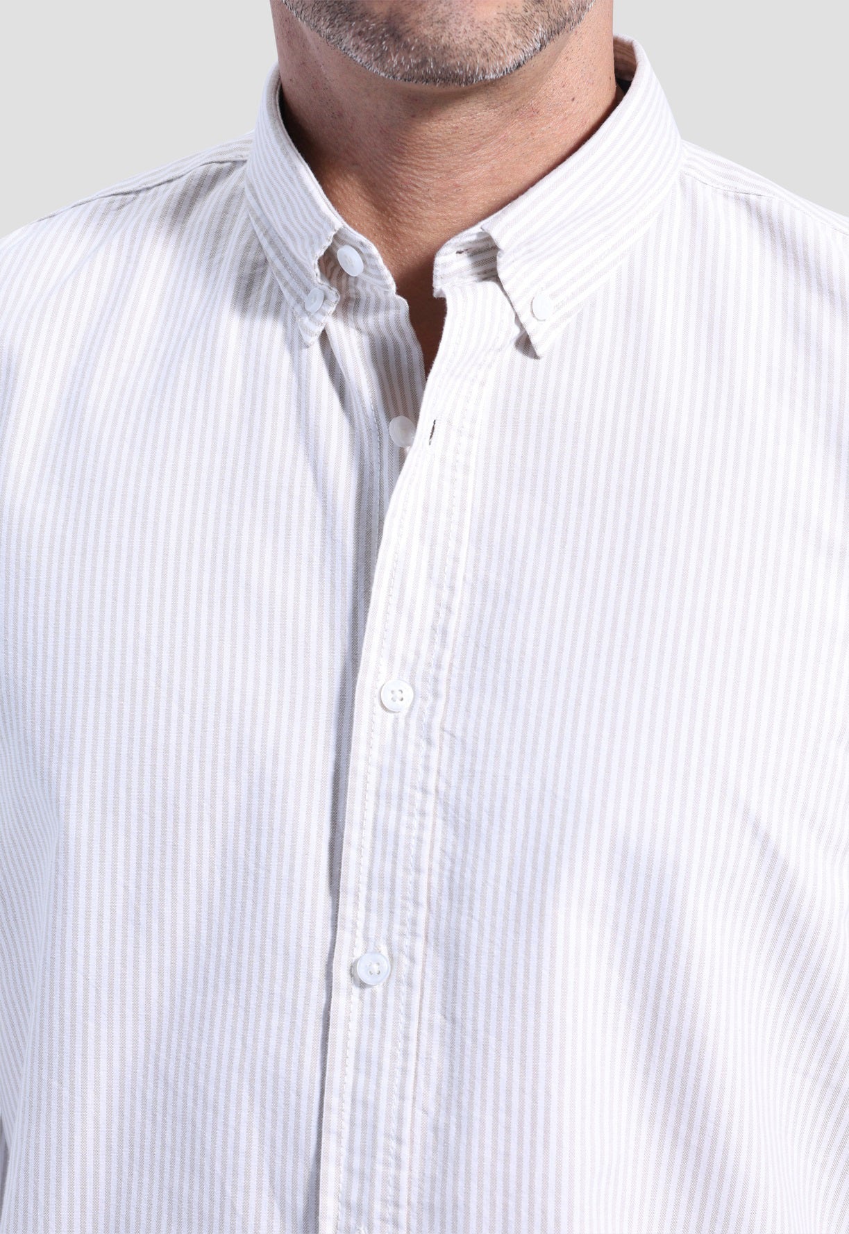 Slim Fit Striped Oxford Shirt