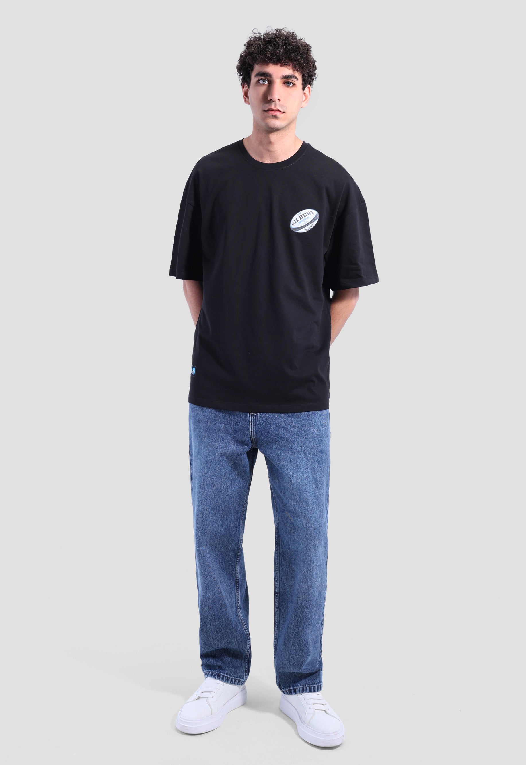 Crew Neck Over Size Printed T-shirt