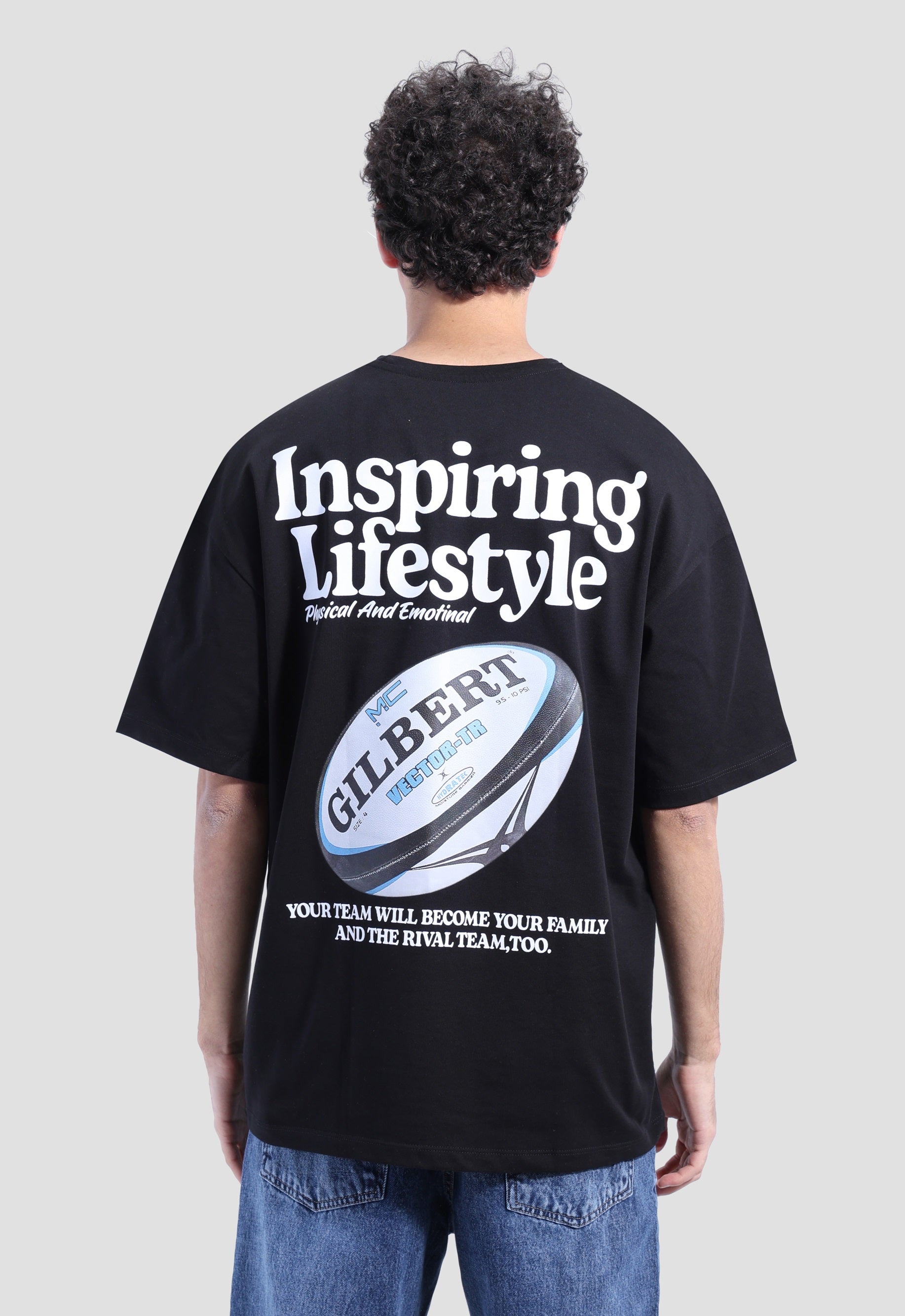 Crew Neck Over Size Printed T-shirt