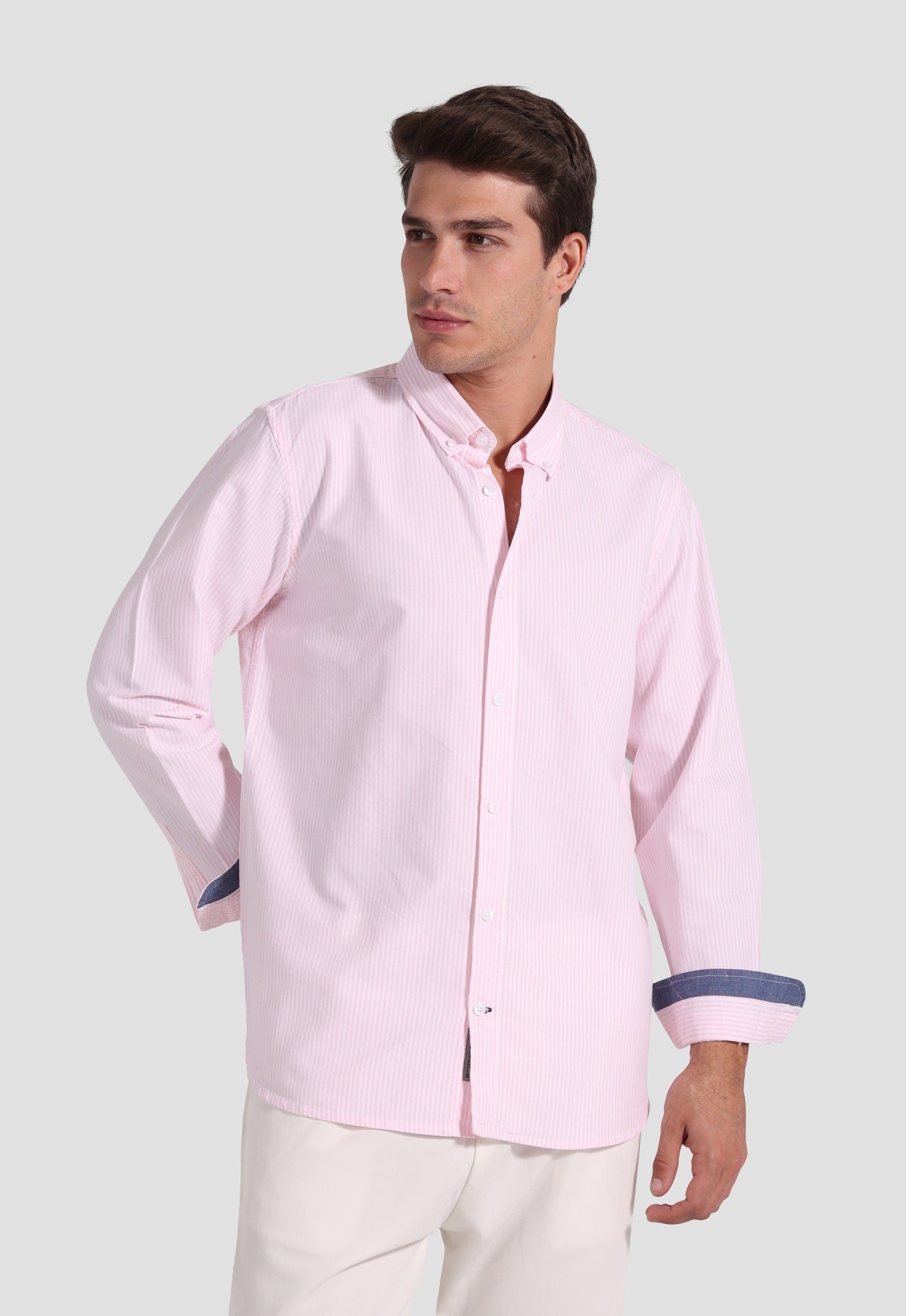 Slim Fit Striped Oxford Shirt