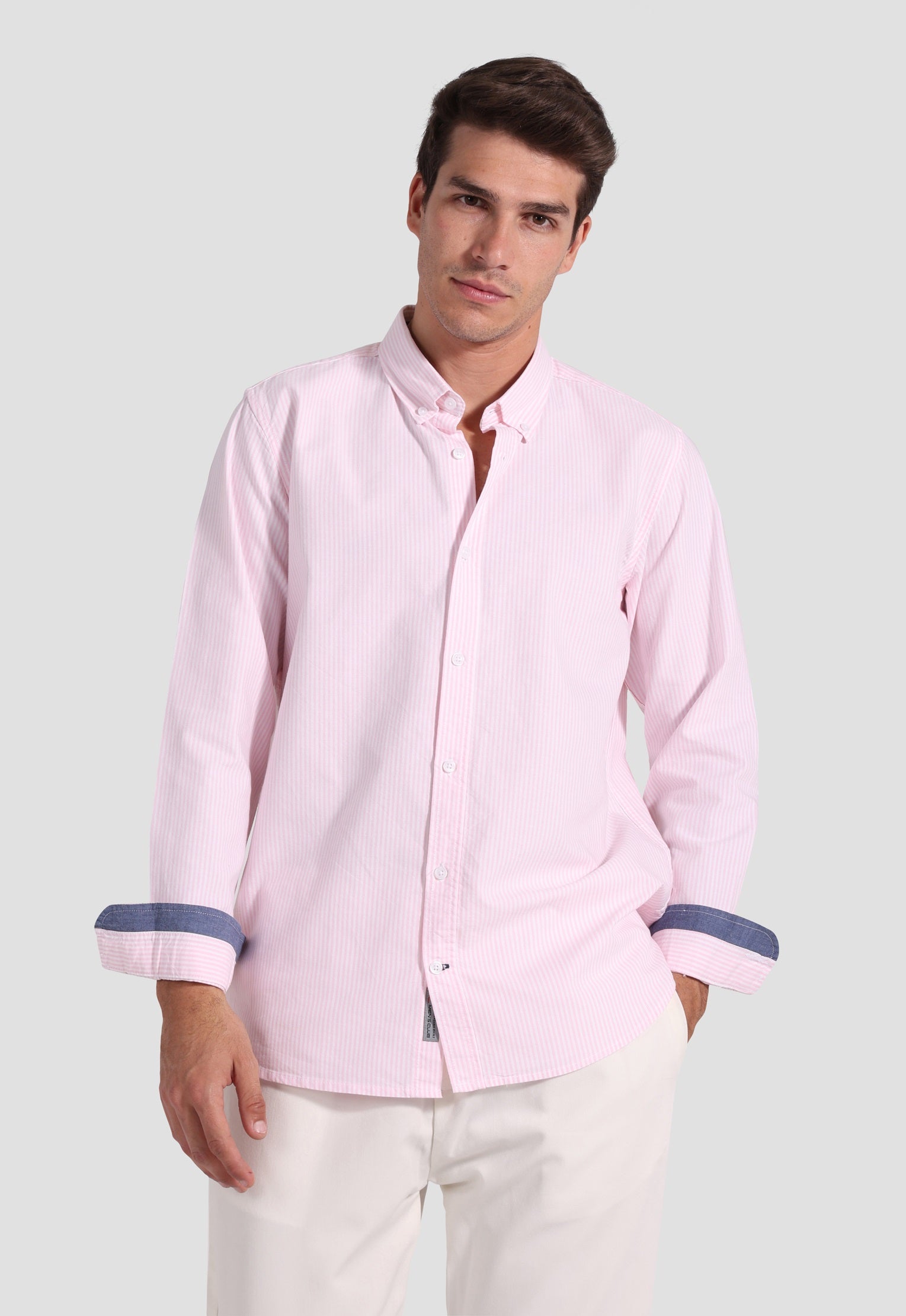 Slim Fit Striped Oxford Shirt