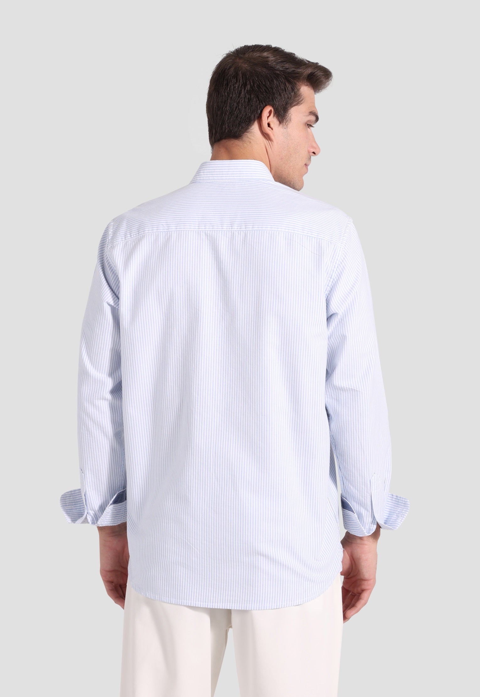 Slim Fit Striped Oxford Shirt