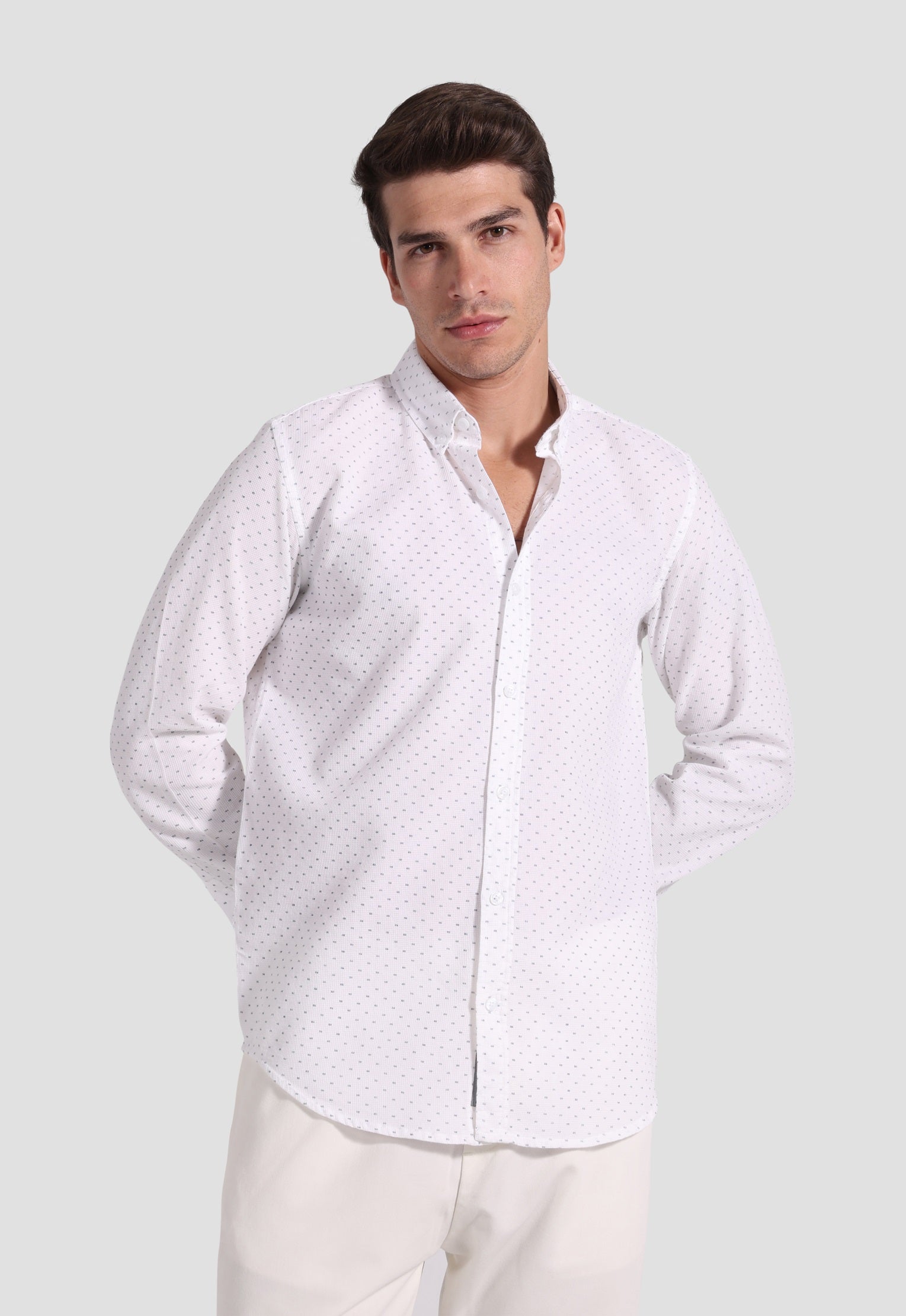 Pattern Slim Fit Shirt