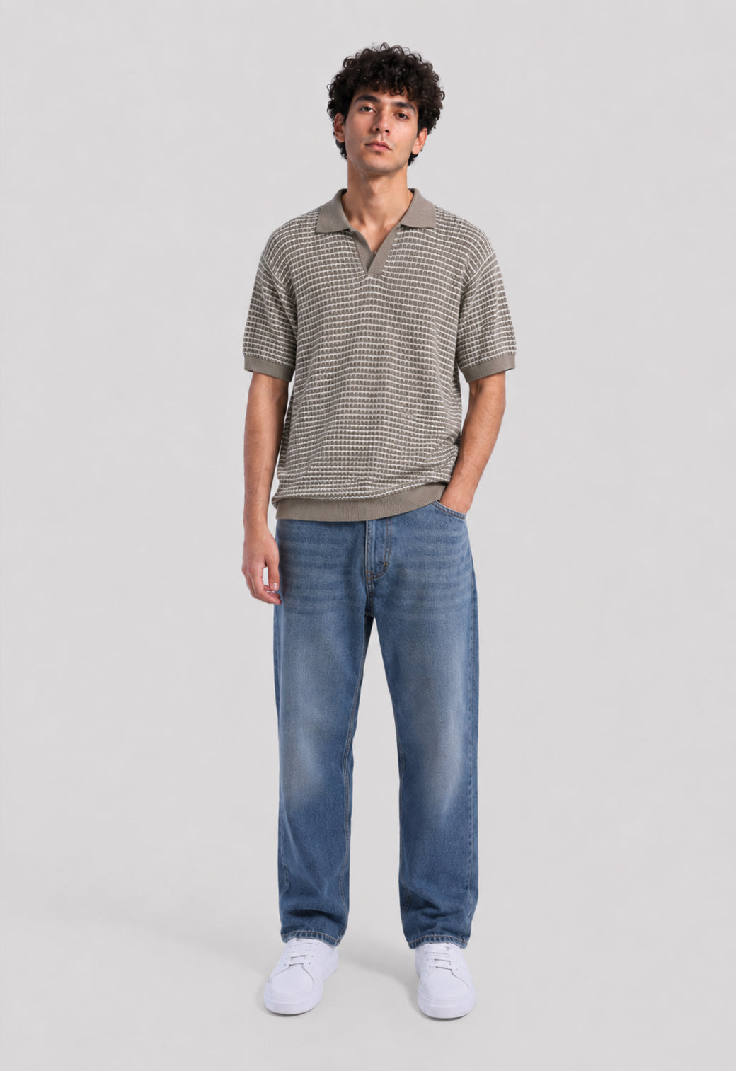 Knitted Polo Shirt