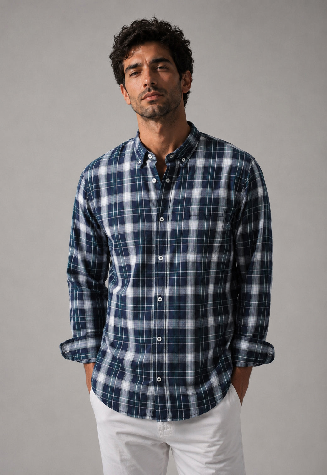 Slim Fit Checked Shirt