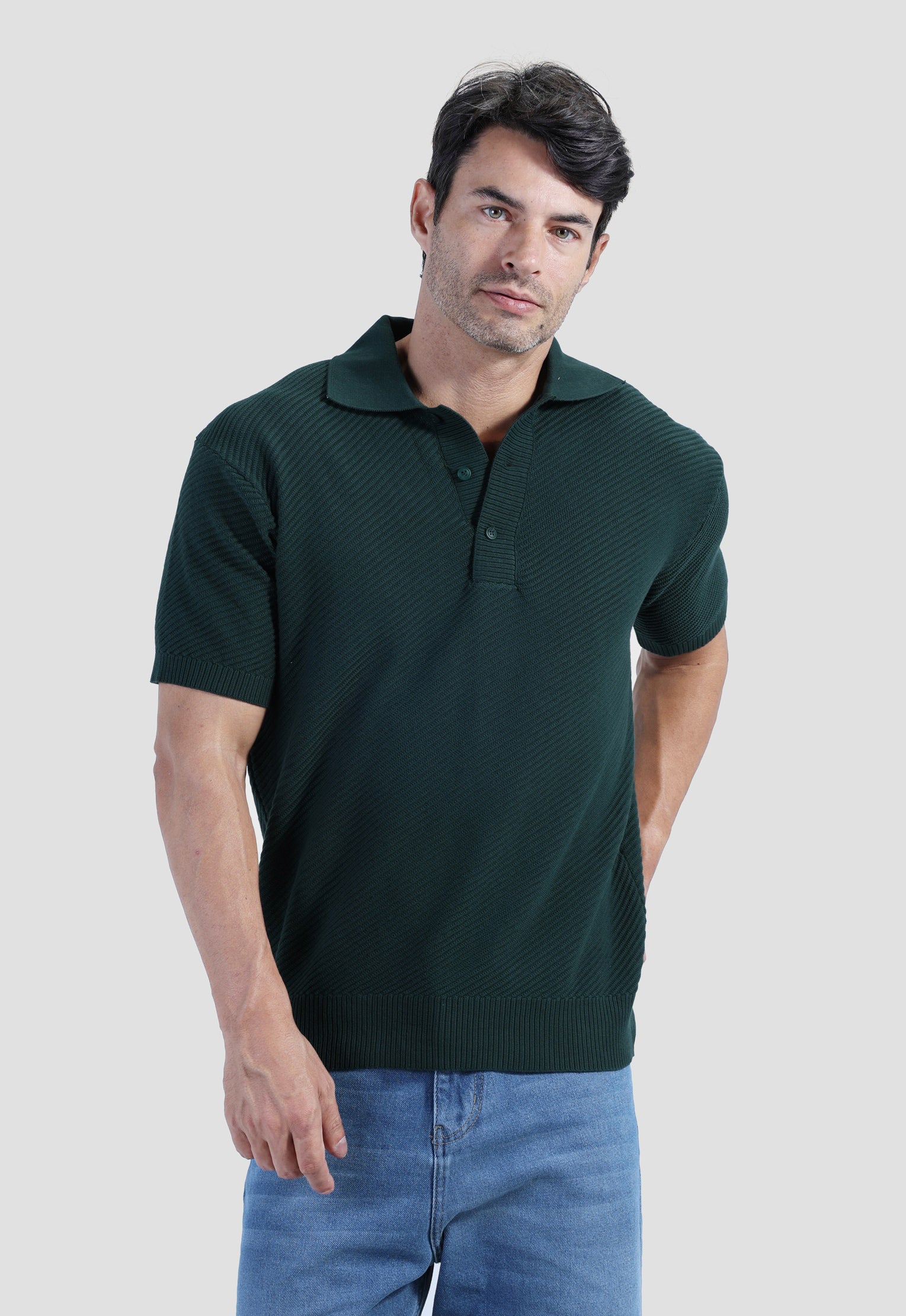 Knitted Polo Shirt