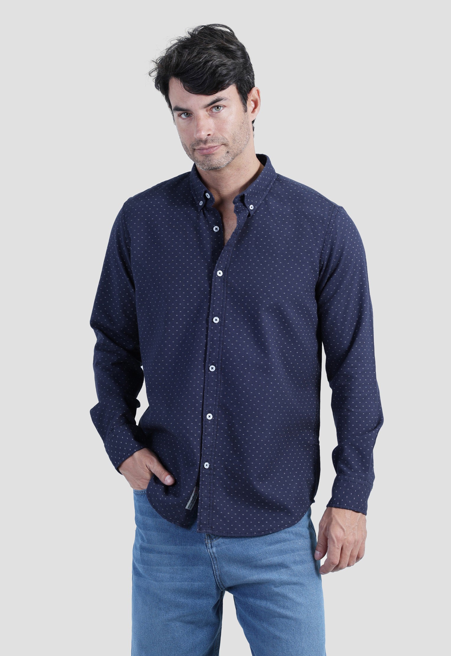 Pattern Slim Fit Shirt