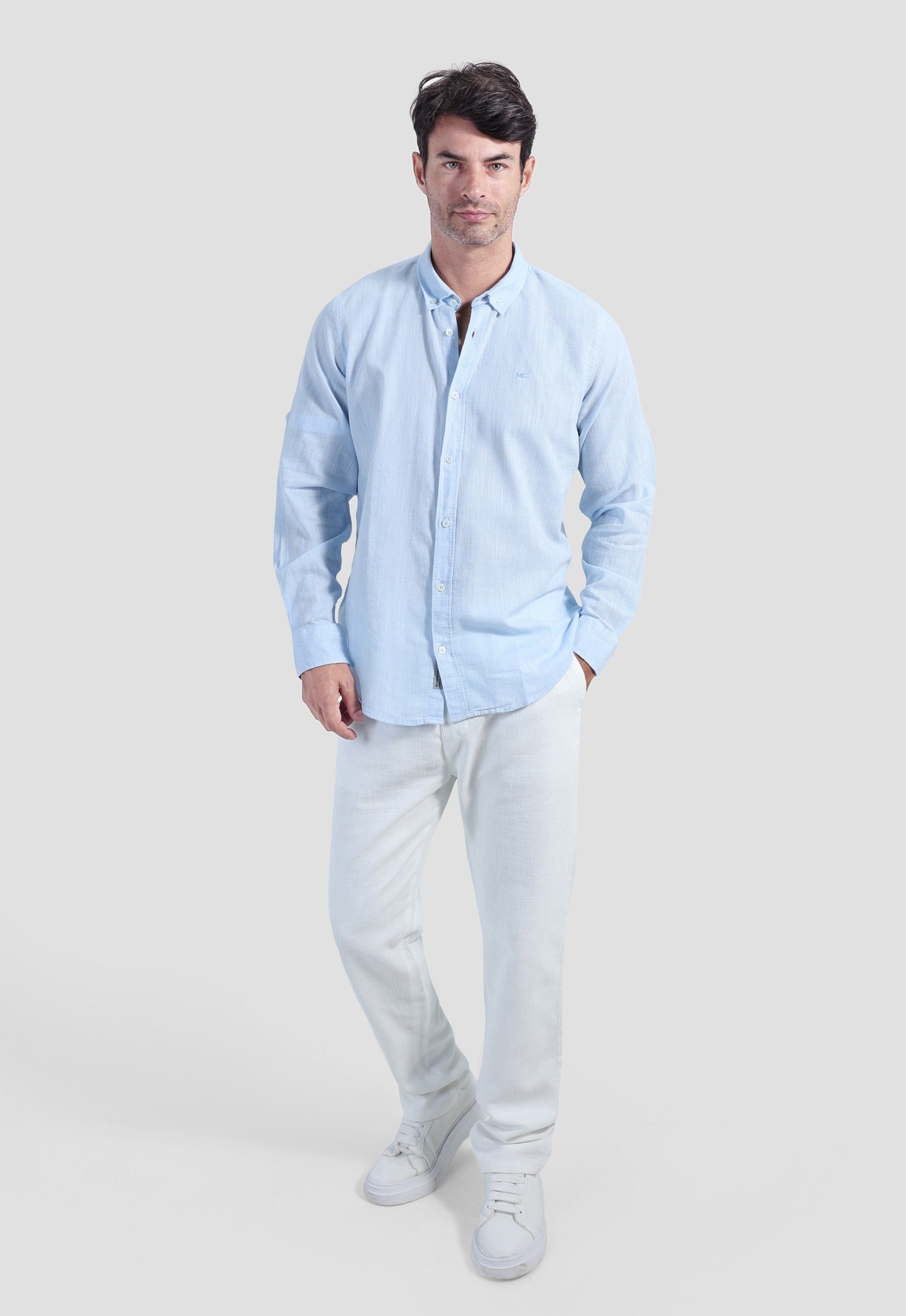 Slim Fit Solid Shirt