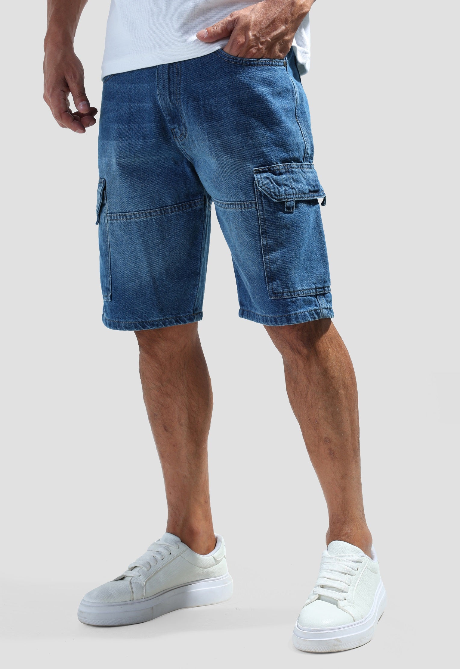 Cargo Fit Denim Short