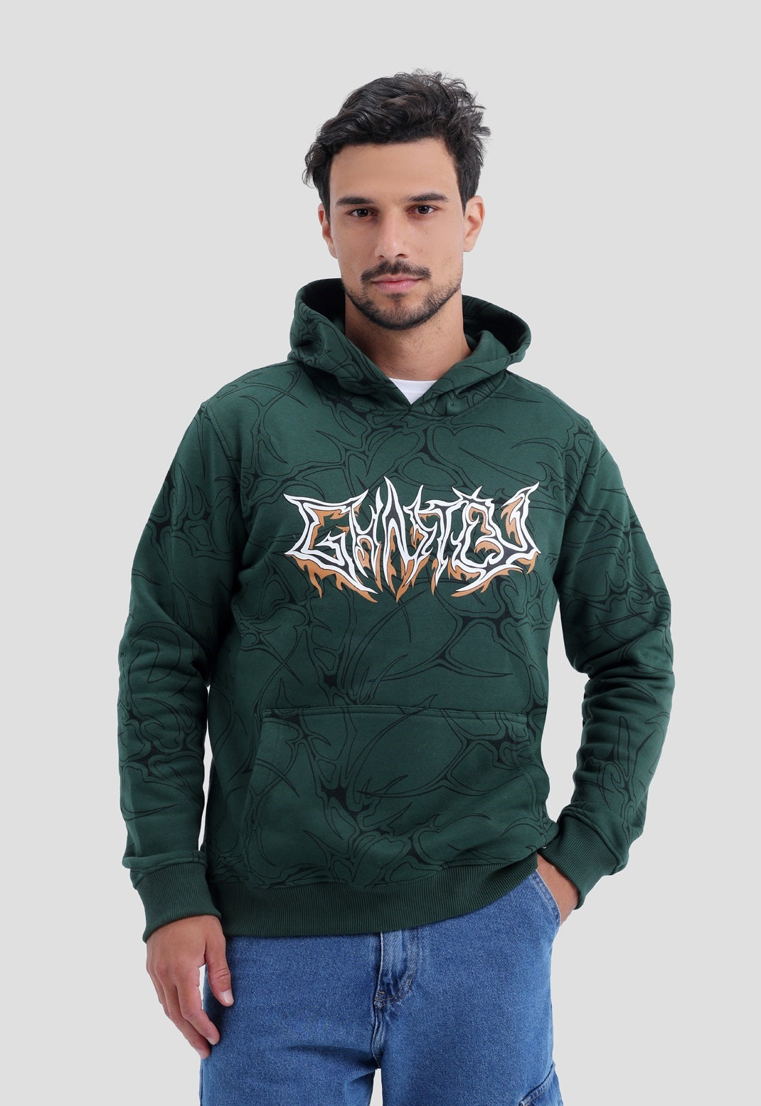 Printed Hoodie Sweatshirt