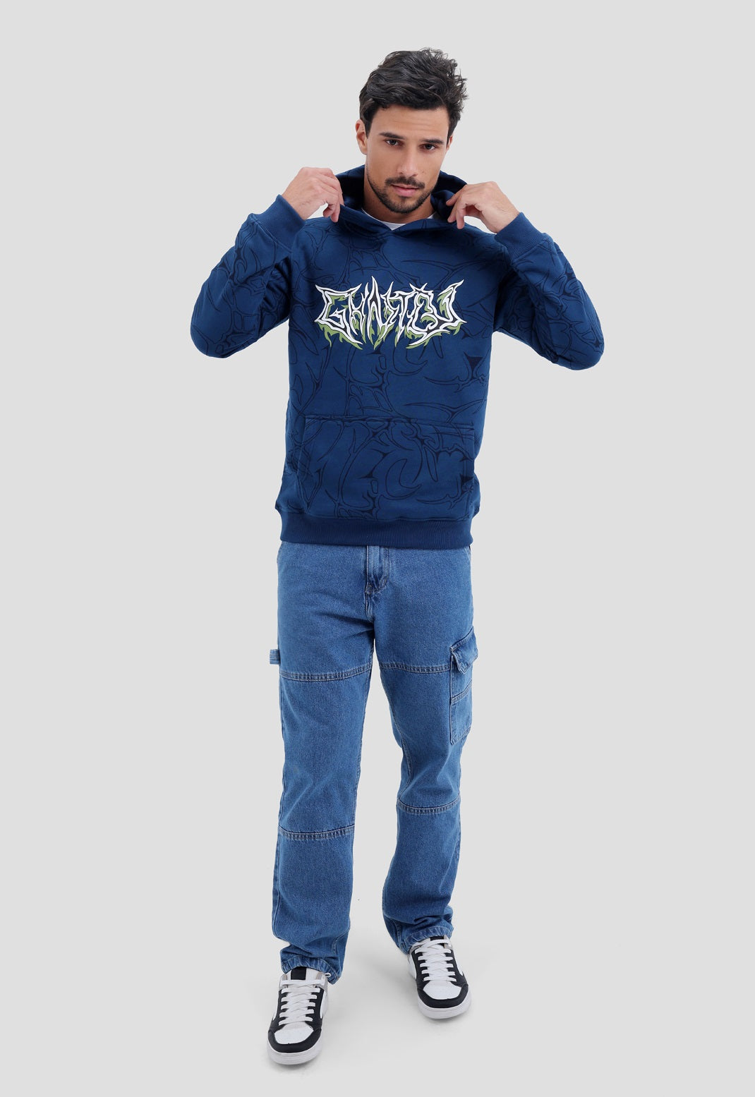 Printed Hoodie Sweatshirt