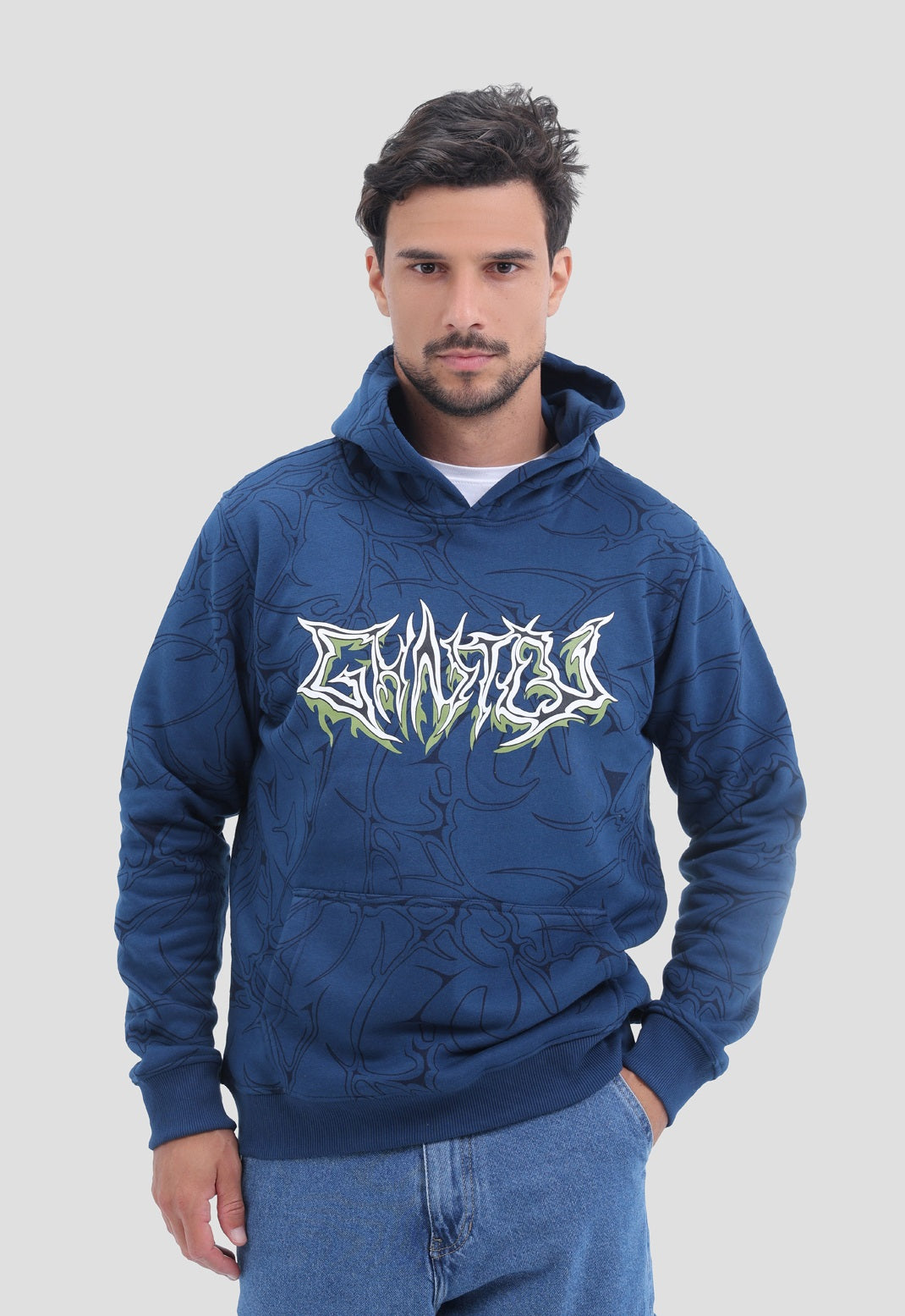 Printed Hoodie Sweatshirt