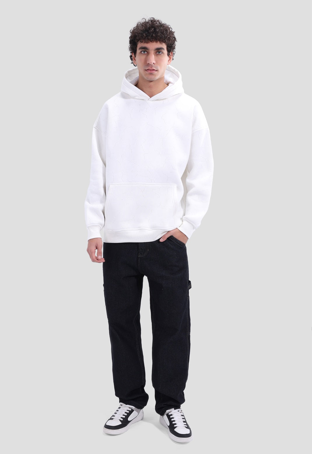 Textured Hoodie Sweatshirts