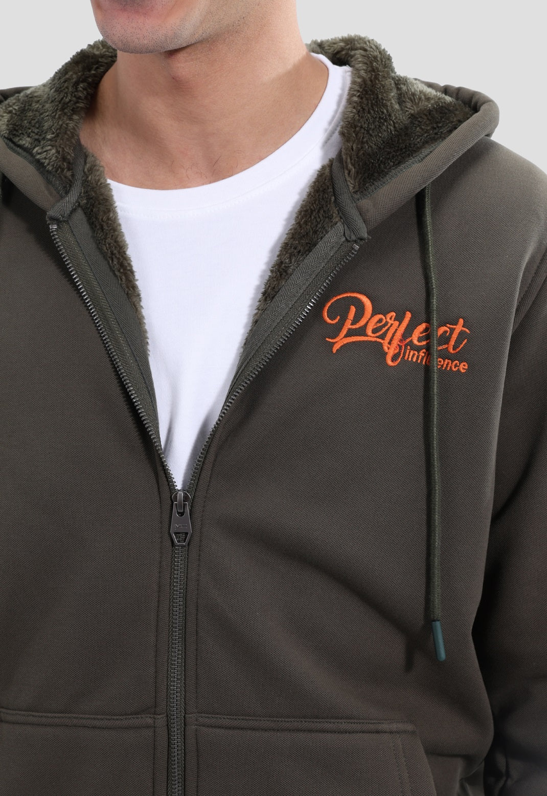 Full Zipper Printed Sweatshirt