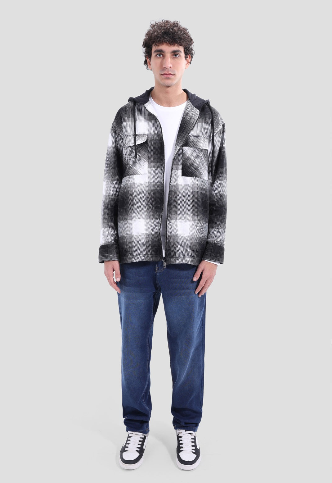 Checked SLIM FIT Over Shirt