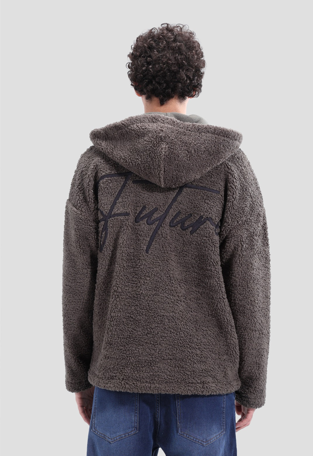 Full Zipper fur Sweatshirt