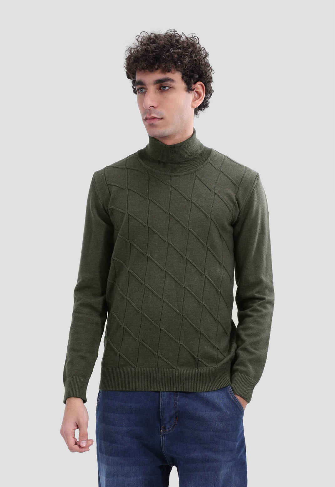 High Neck  Pullover