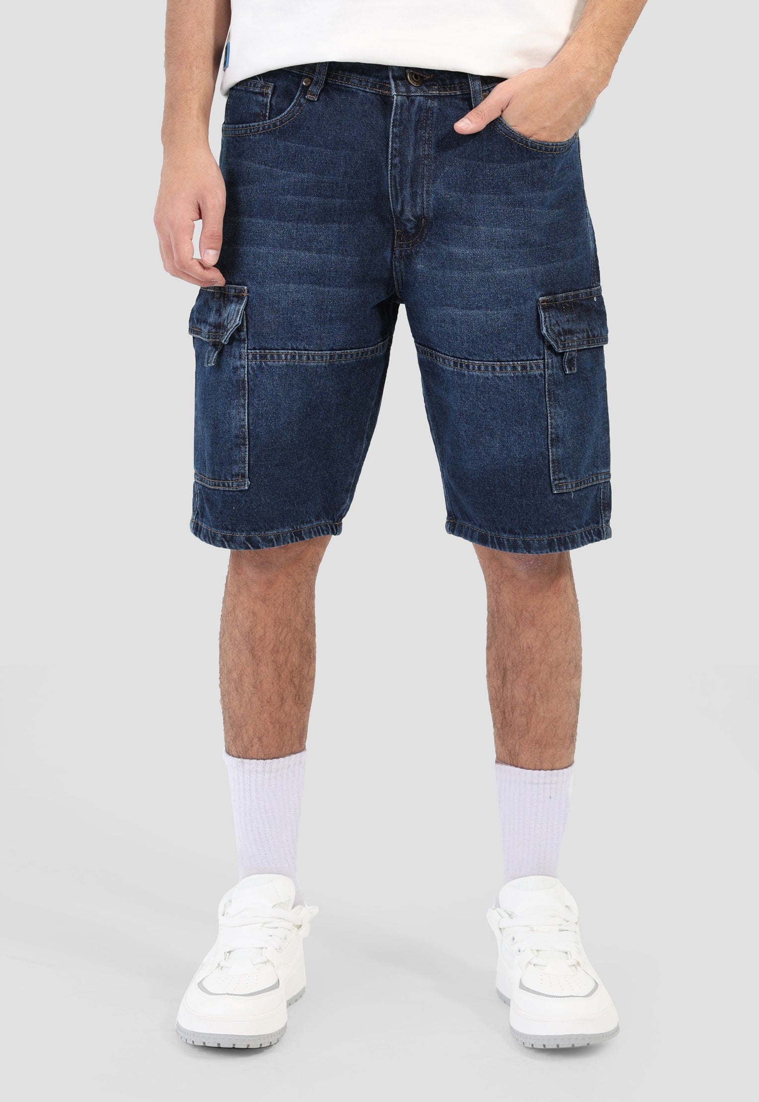 Cargo Fit Denim Short