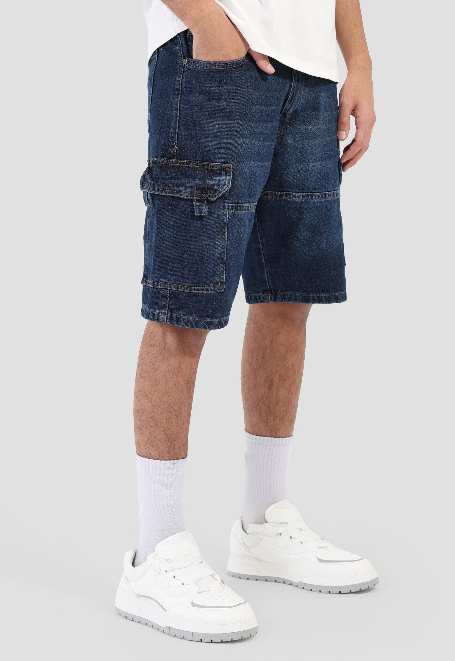 Cargo Fit Denim Short