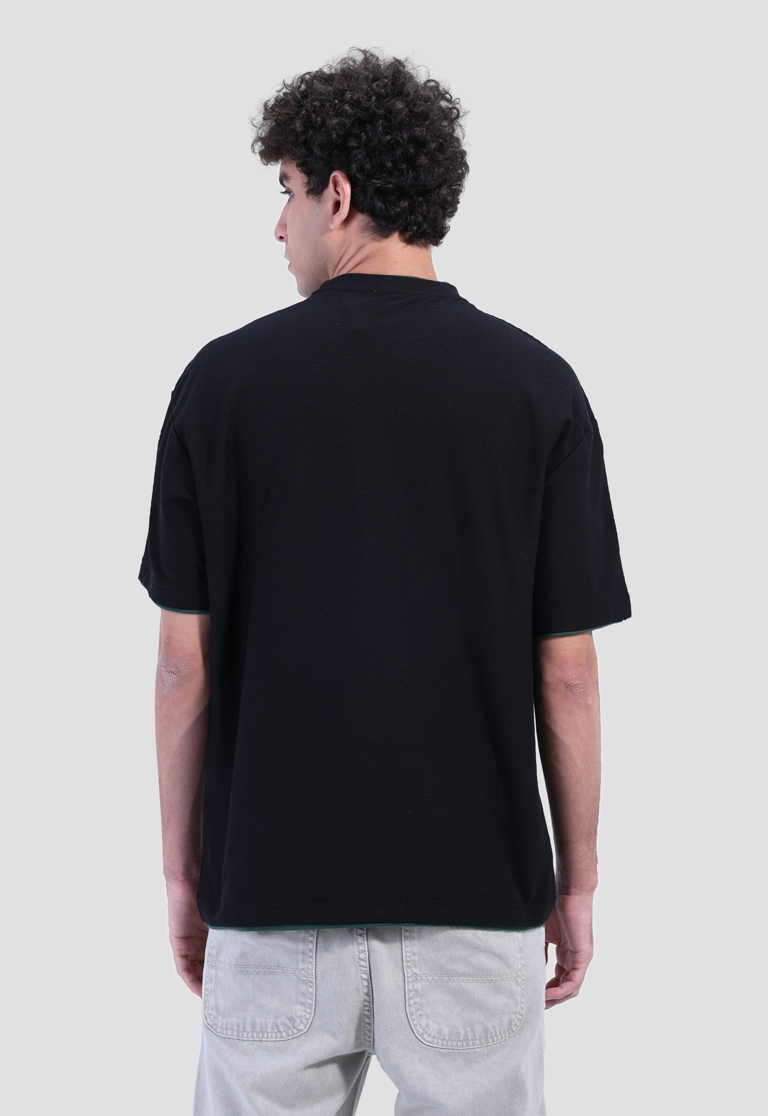 Crew Neck Over Size Printed T-shirt